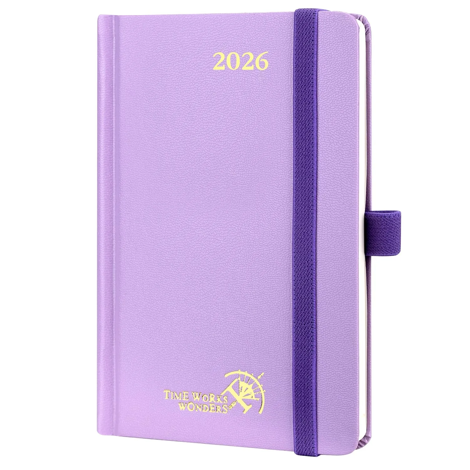 Agenda Settimanale 2026 POPRUN Piccola A6 Viola Chiaro