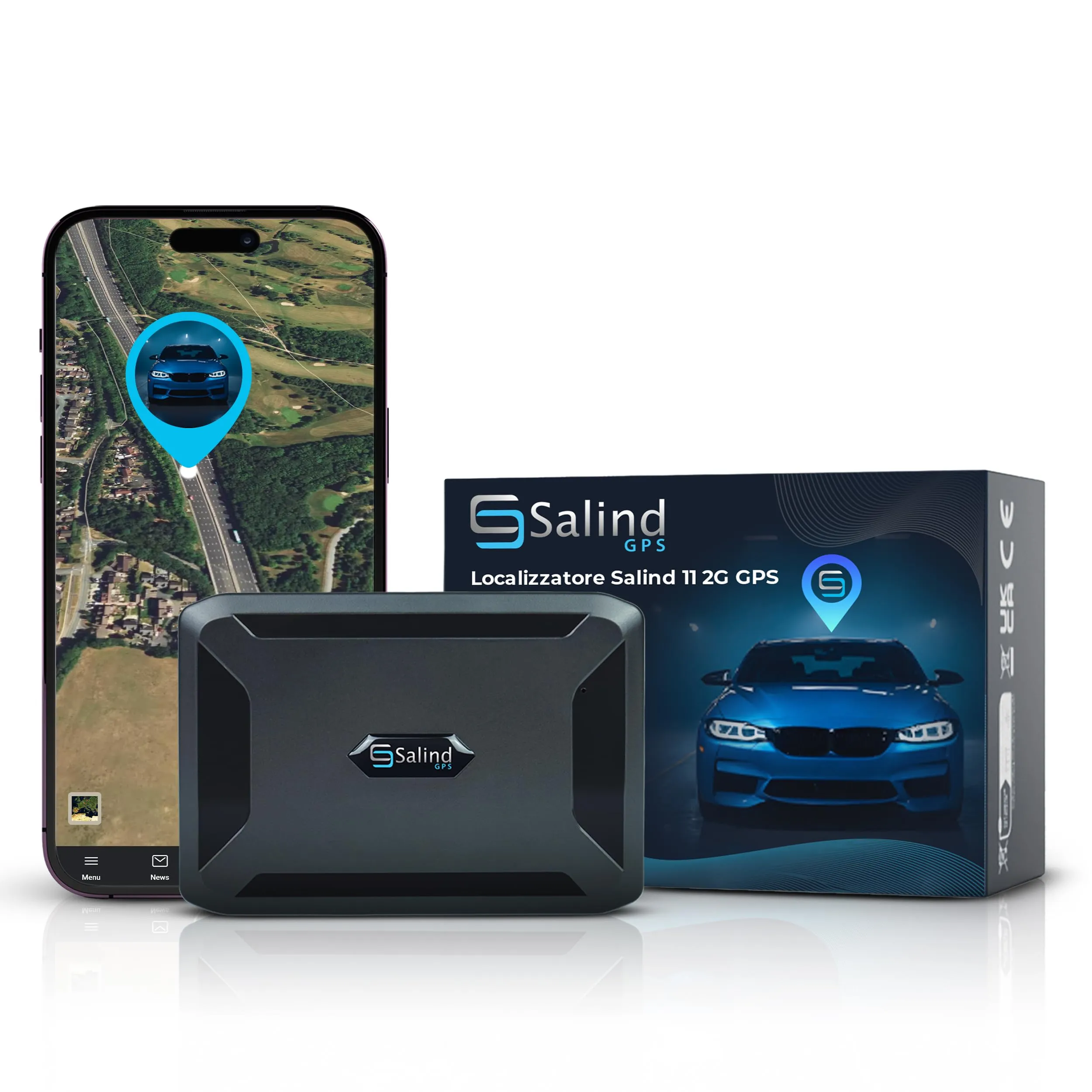 Salind 11 Localizzatore GPS per Veicoli con Allarmi Multipli e Batteria a Lunga Durata