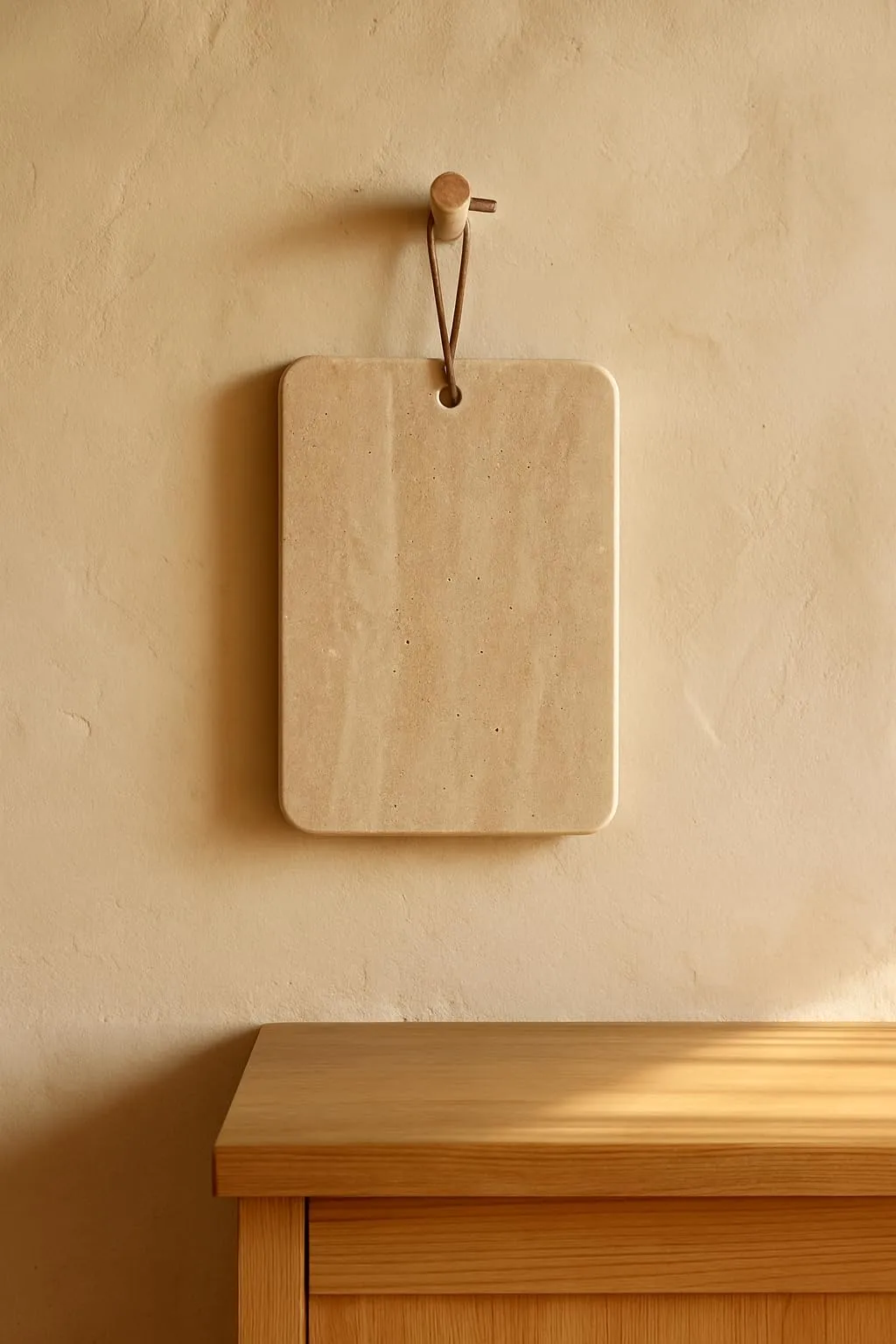 Tagliere in Travertino "Filo" by Kalu Creations - 30x20 cm