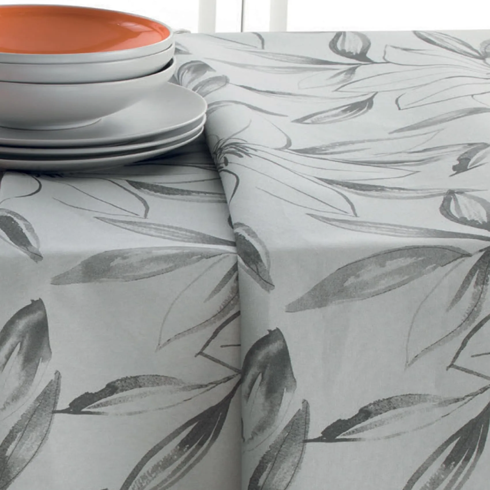 Vallesusa Tovaglia Calliope 12 Posti - Grigio: Eleganza Made in Italy per la Tua Tavola