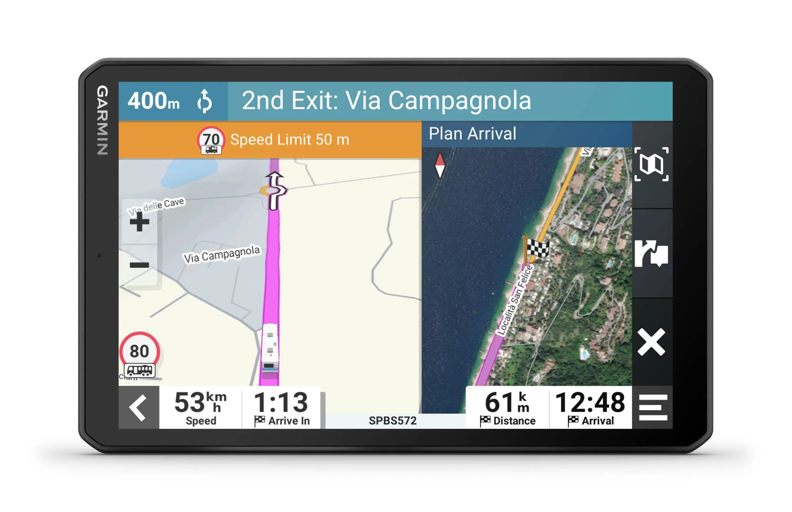 Garmin Camper 895 Navigatore GPS per Camper e Caravan con Display da 8 pollici