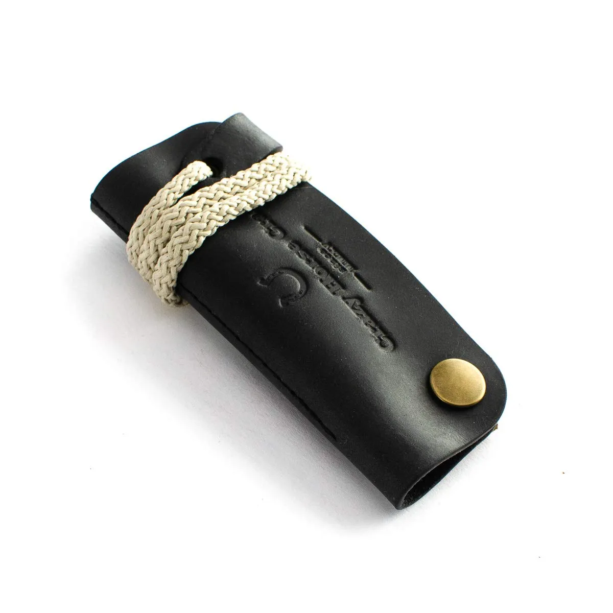 Organizzatore Chiavi in Pelle Carbon Black Crazy Horse