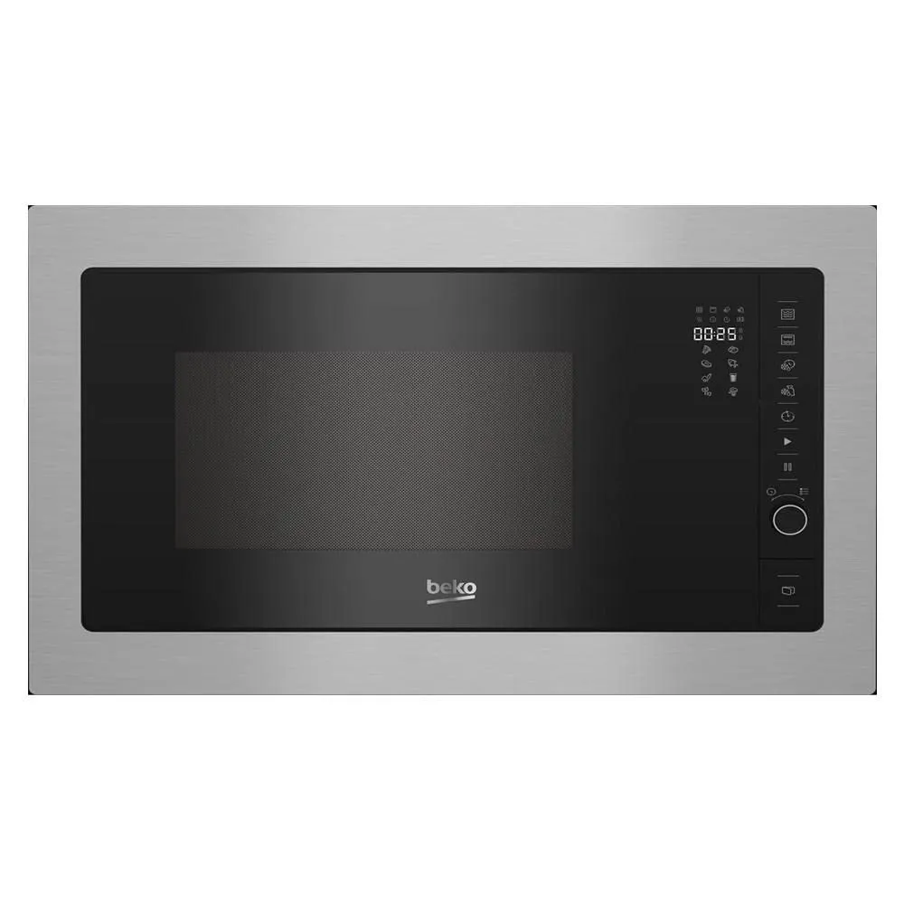Beko MGB 25332 BG Forno a Microonde da Incasso - 25 Litri, 900W, Grill, Nero/Inox