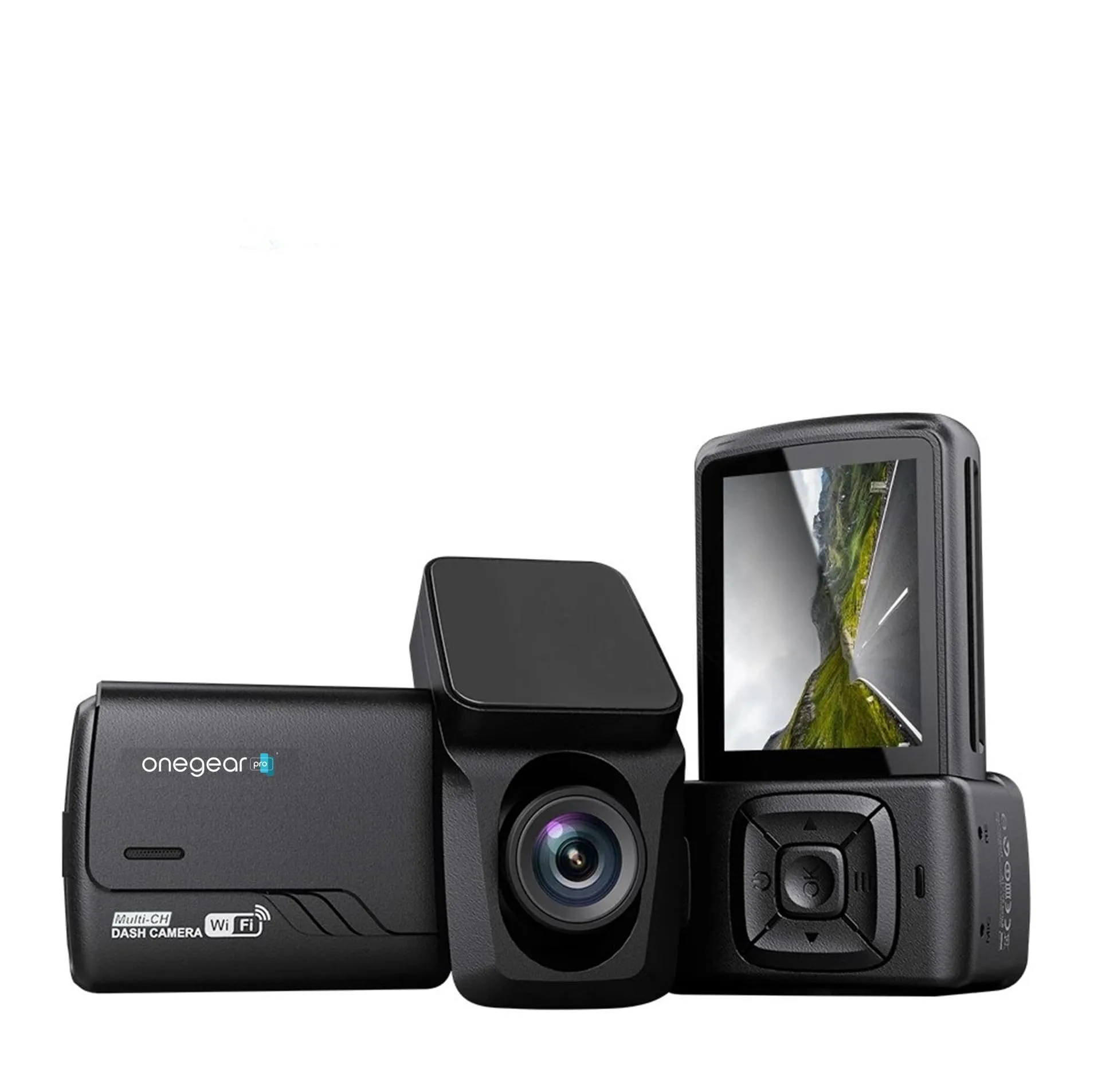 City Safe Duo 2K WiFi: Dashcam con Display LCD, GPS e Retrocamera