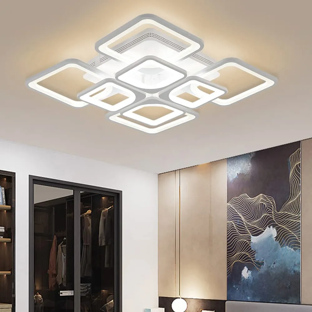 Comely Plafoniera LED Moderna 80W Dimmerabile con Telecomando e APP