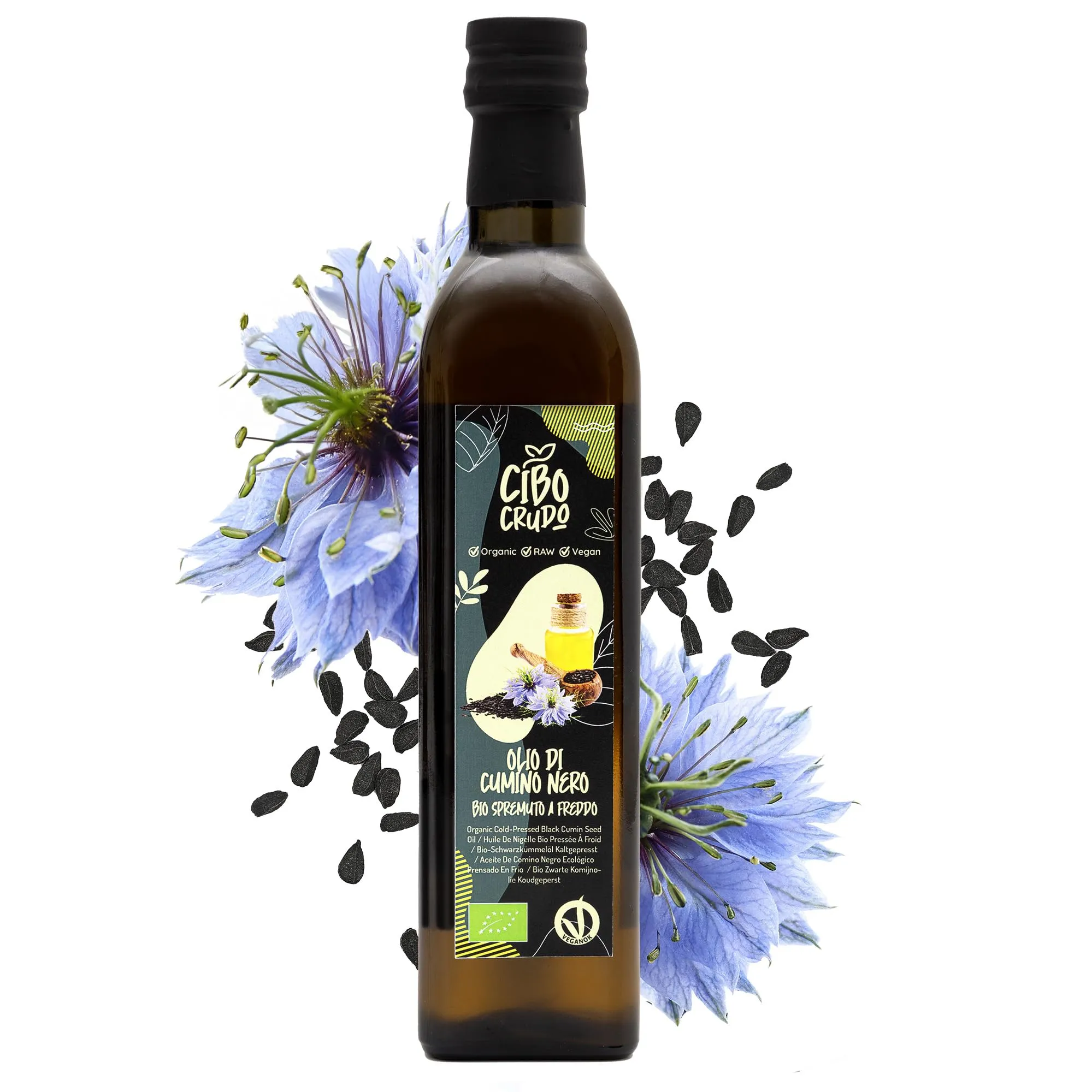Olio di Semi di Cumino Nero Biologico - 500 ml
