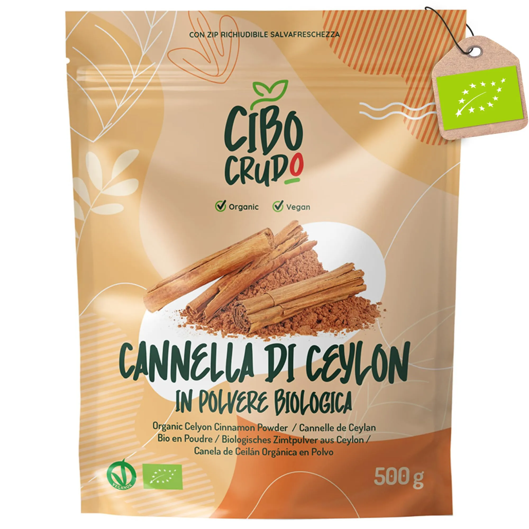 Cannella in Polvere Bio Macinata - CiboCrudo - 500g