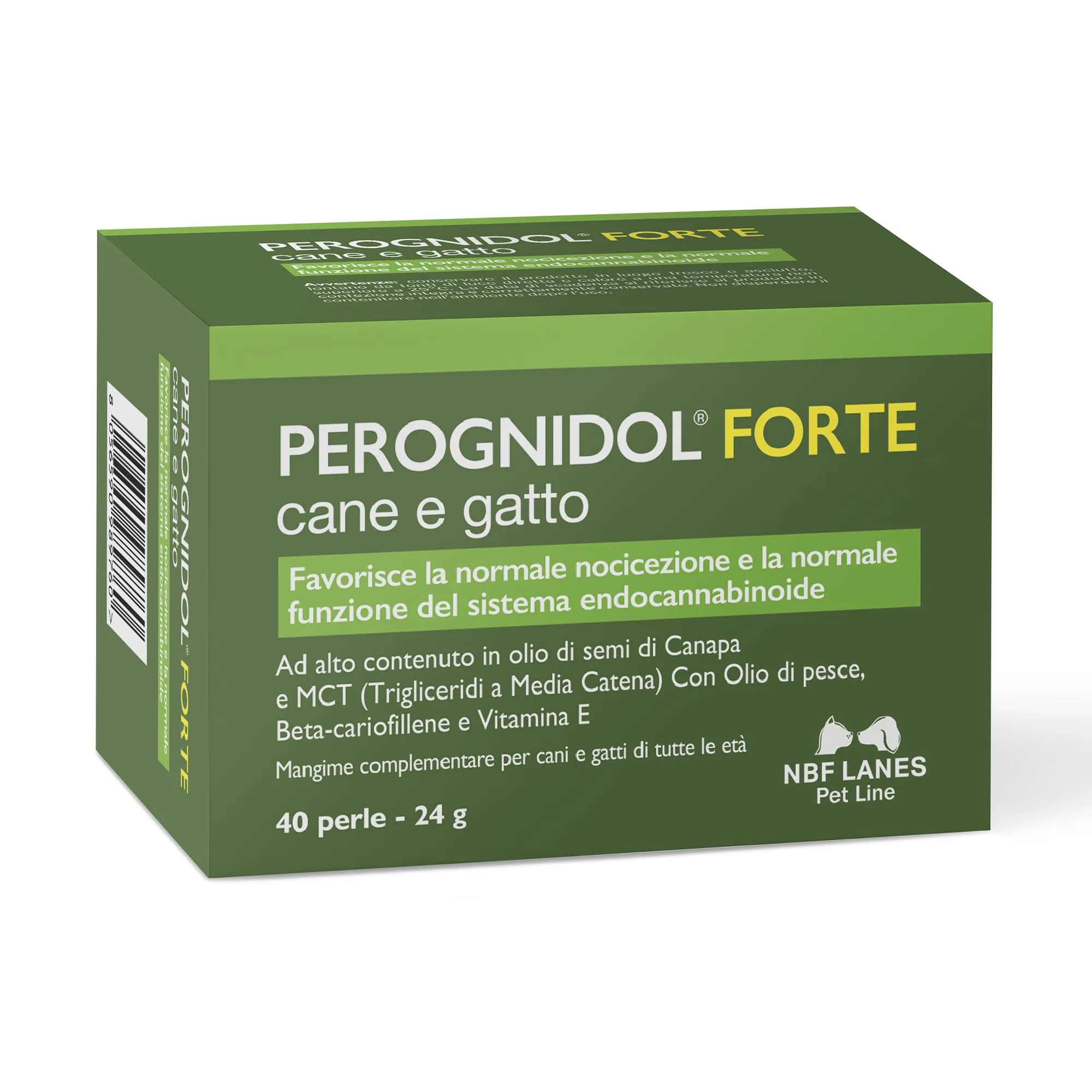 NBF Lanes Perognidol FORTE Cane e Gatto, 40 perle