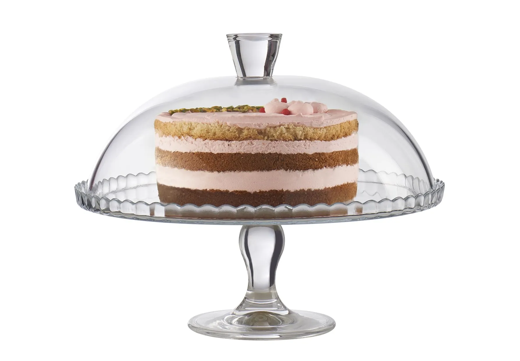 Pasabahce Patisserie Alzatina in Vetro con Campana - Ø 32 cm