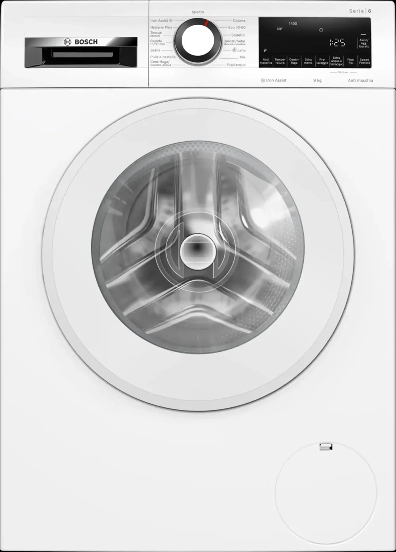Bosch Serie 8 WGG244Z6IT Lavatrice Libera Installazione, 9 kg, Classe A, Bianca