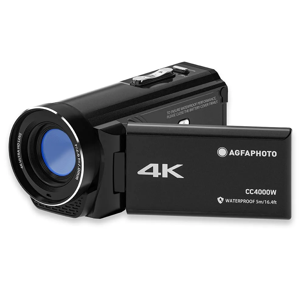 Agfa Photo Realimove CC4000W Videocamera Impermeabile 4K