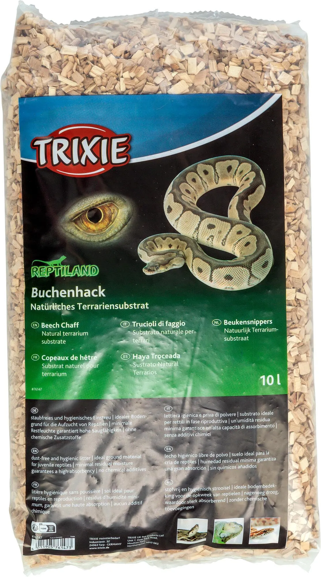 TRIXIE Paglia di faggio, Substrato Naturale per Terrari, 10 Litri