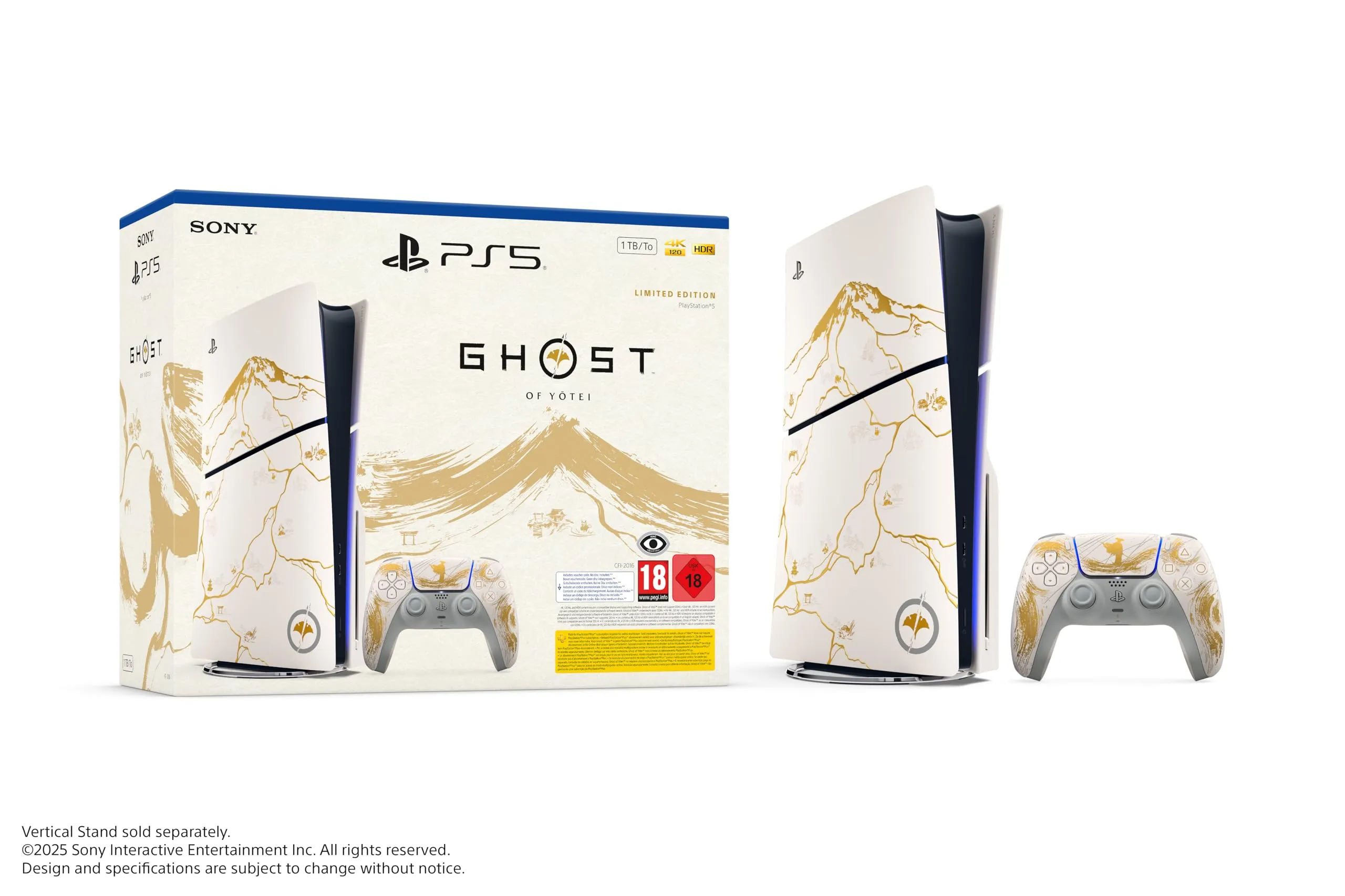 PlayStation 5 Console (con lettore) - 1TB Limited Edition inclusa Ghost of Tsushima