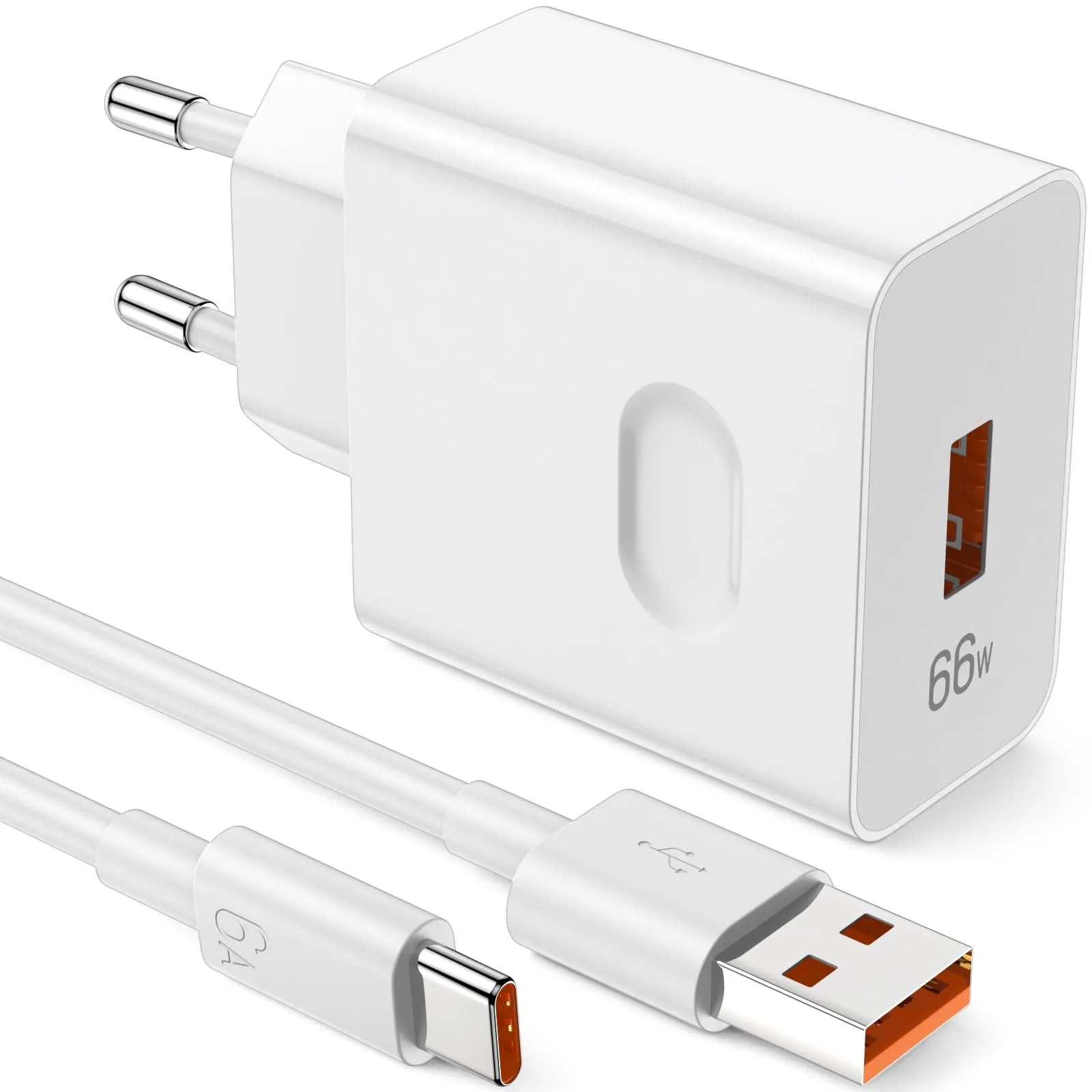 Caricabatterie SuperCharge 66W per Honor/Huawei con Cavo USB-C 6A