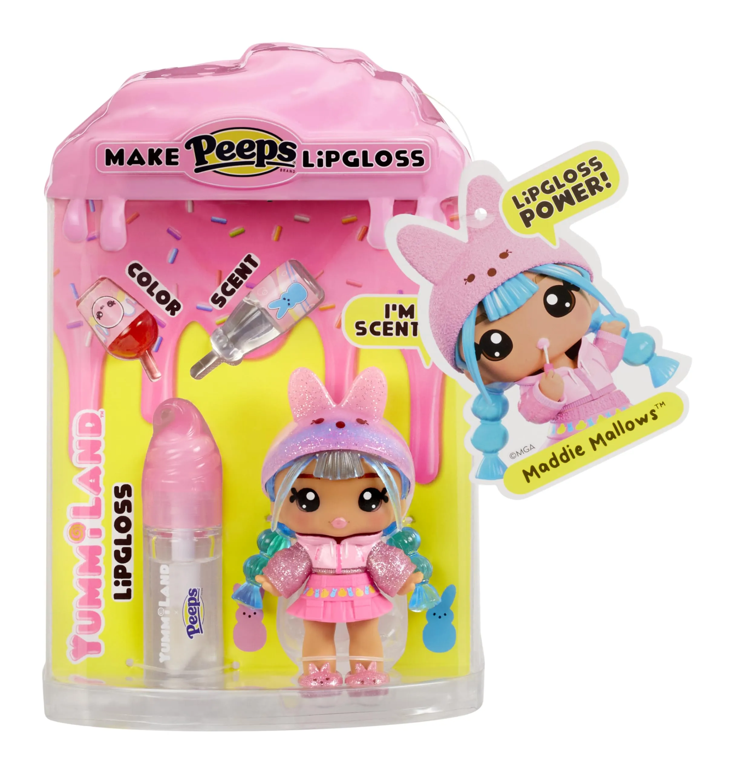 Yummiland x PEEPS Lip Gloss Doll - Maddie Mallows