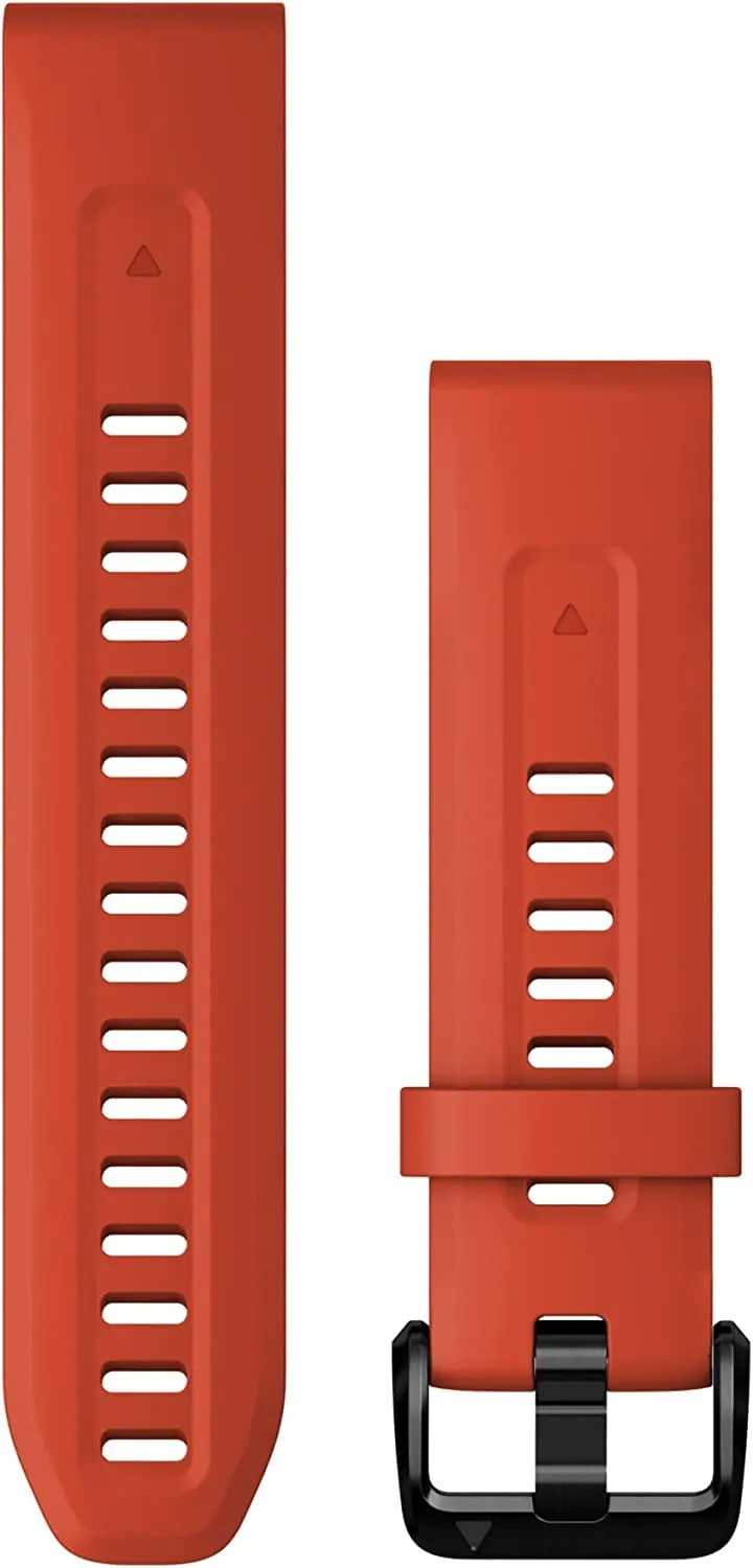 Cinturino Originale Garmin QuickFit Silicone Flame Red 20mm