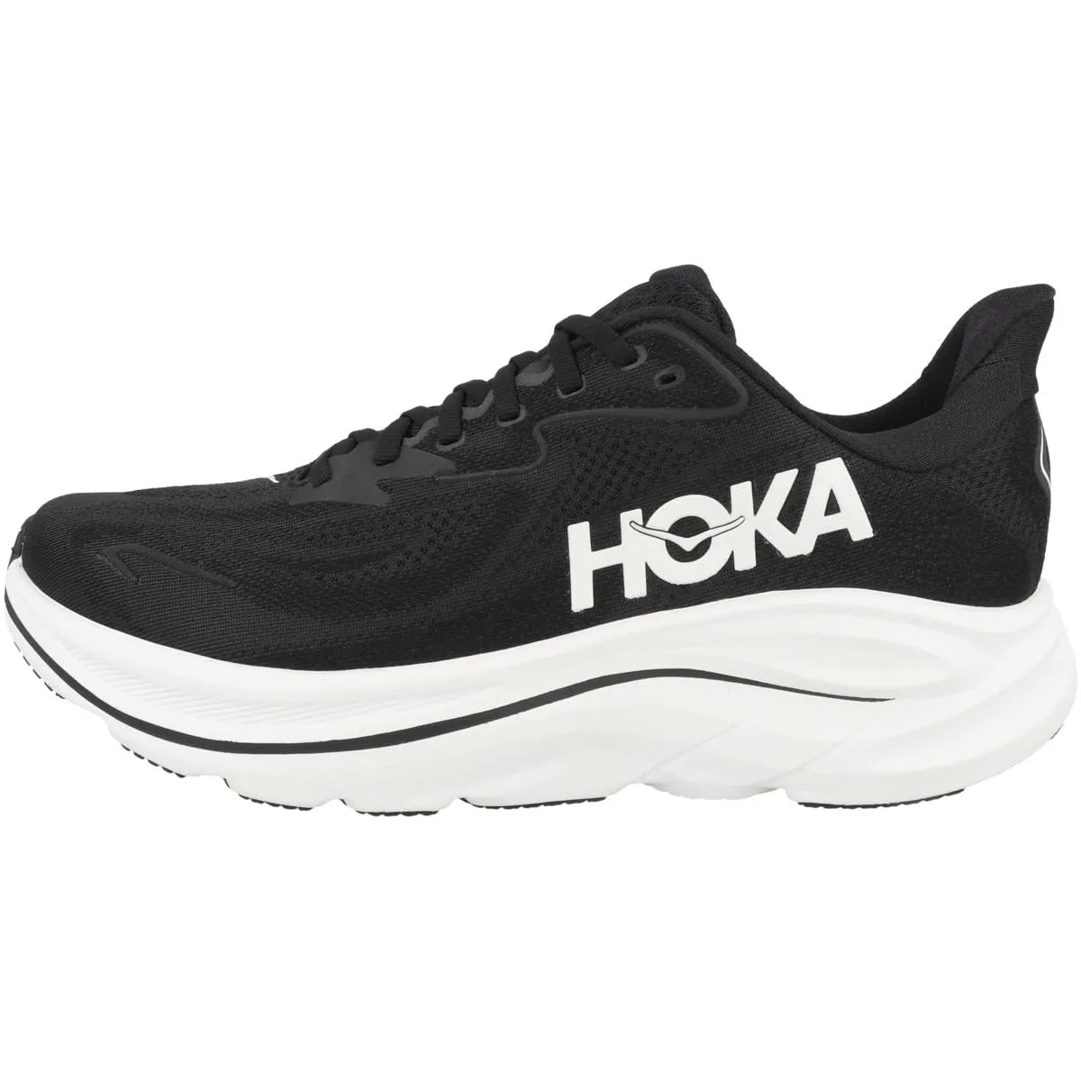 Hoka Clifton 10 Black/White Uomo