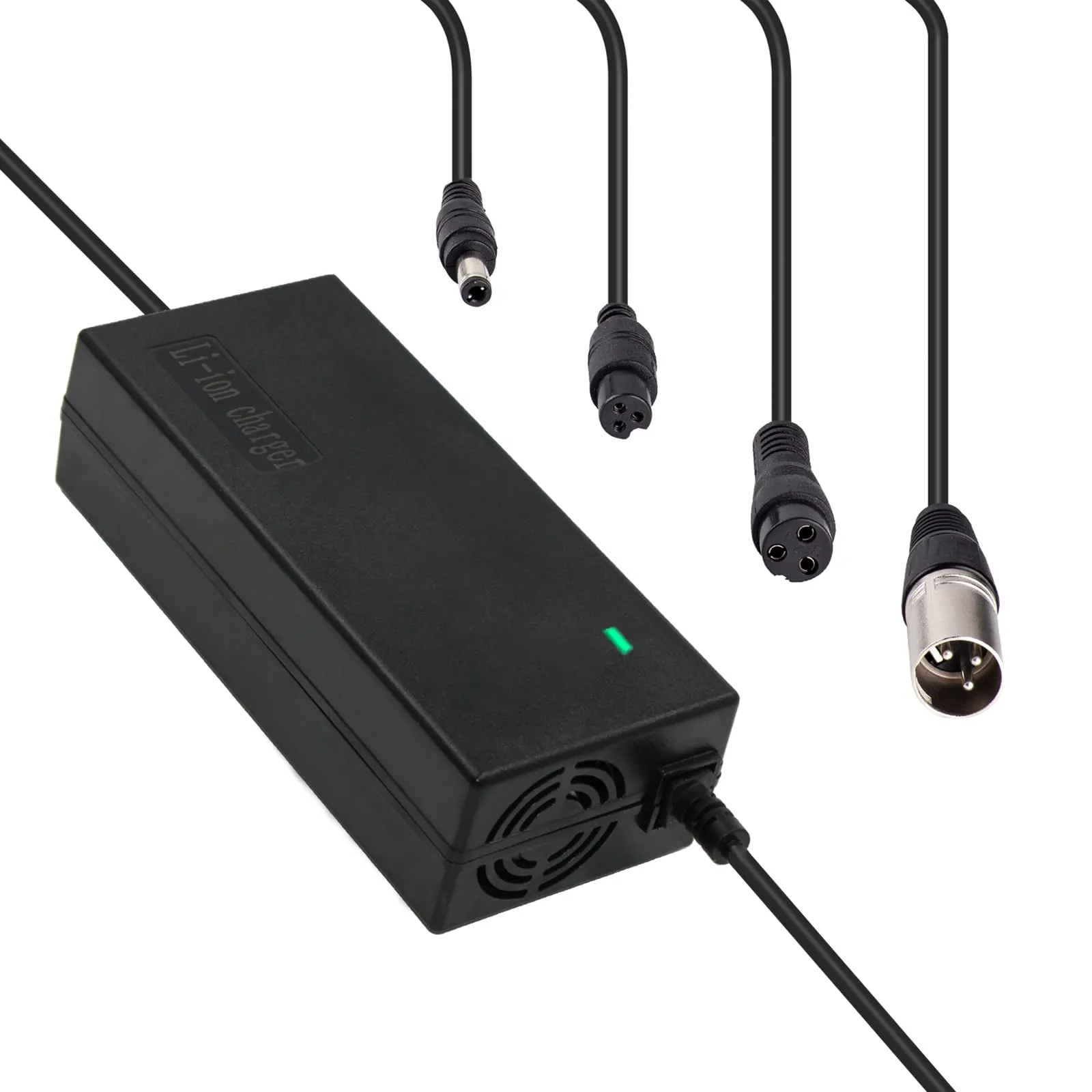 Caricabatterie 54.6V 2A per Biciclette Elettriche, Scooter e E-bike con Batterie Li-ion 48V 13S