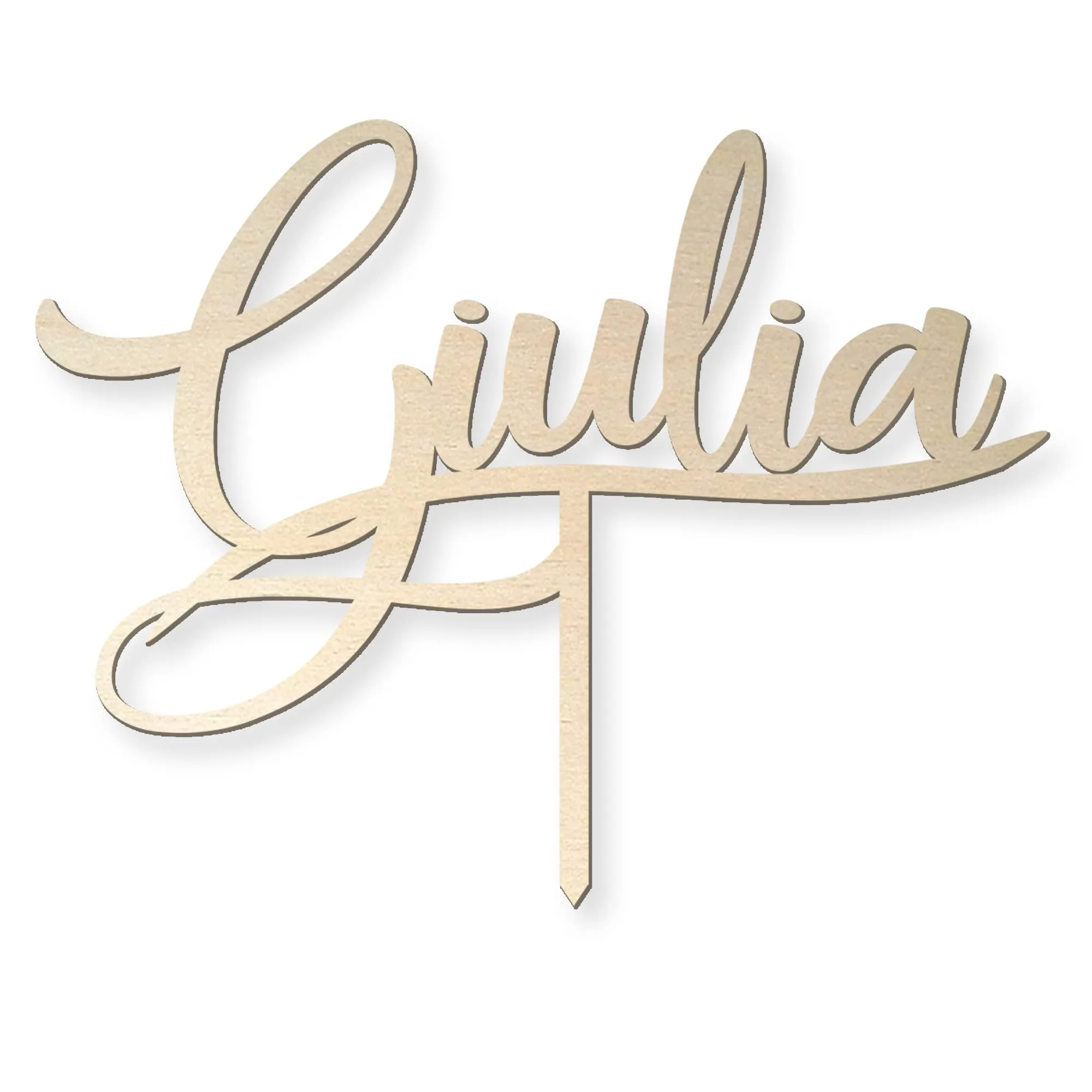 Cake Topper in Legno Personalizzabile Idea's Cottage