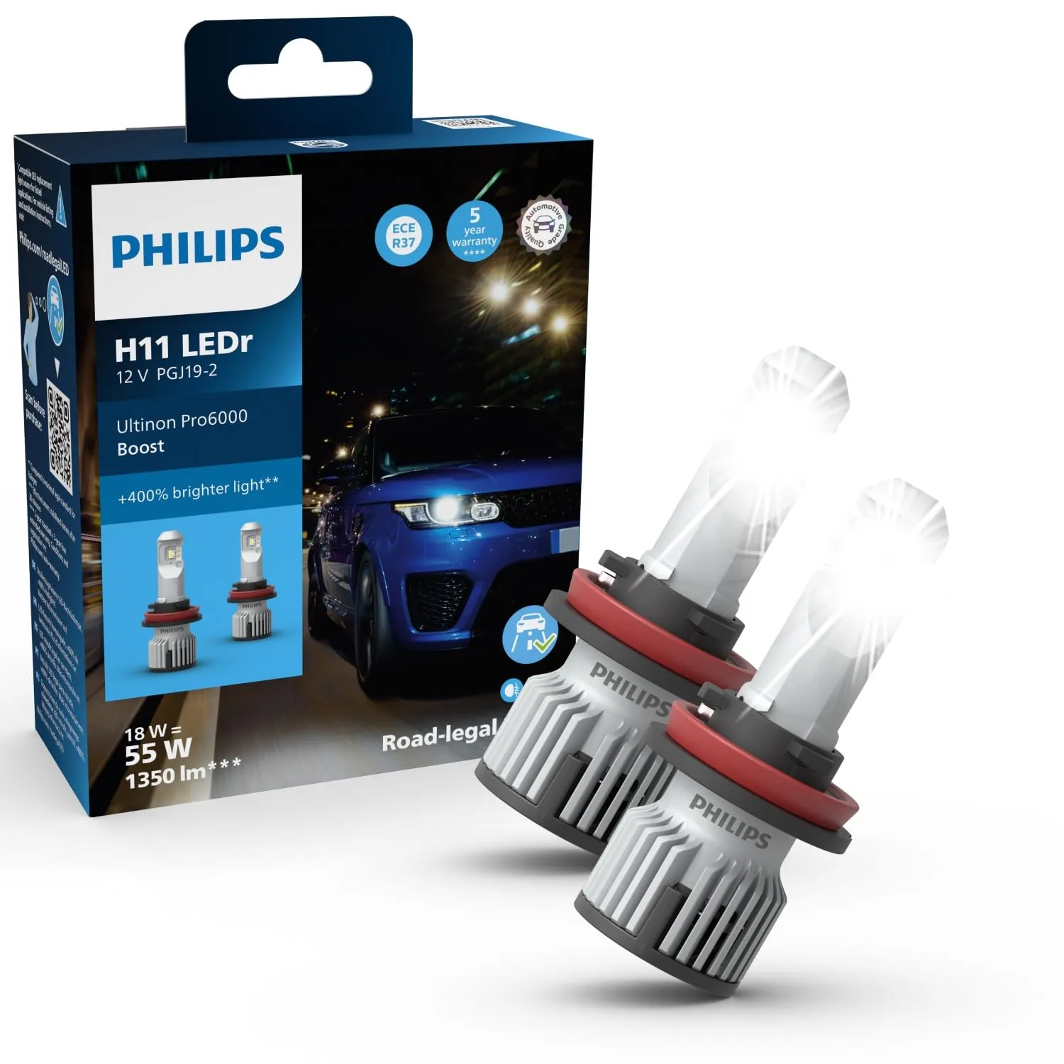 Philips Ultinon Pro6000 Boost LED H11