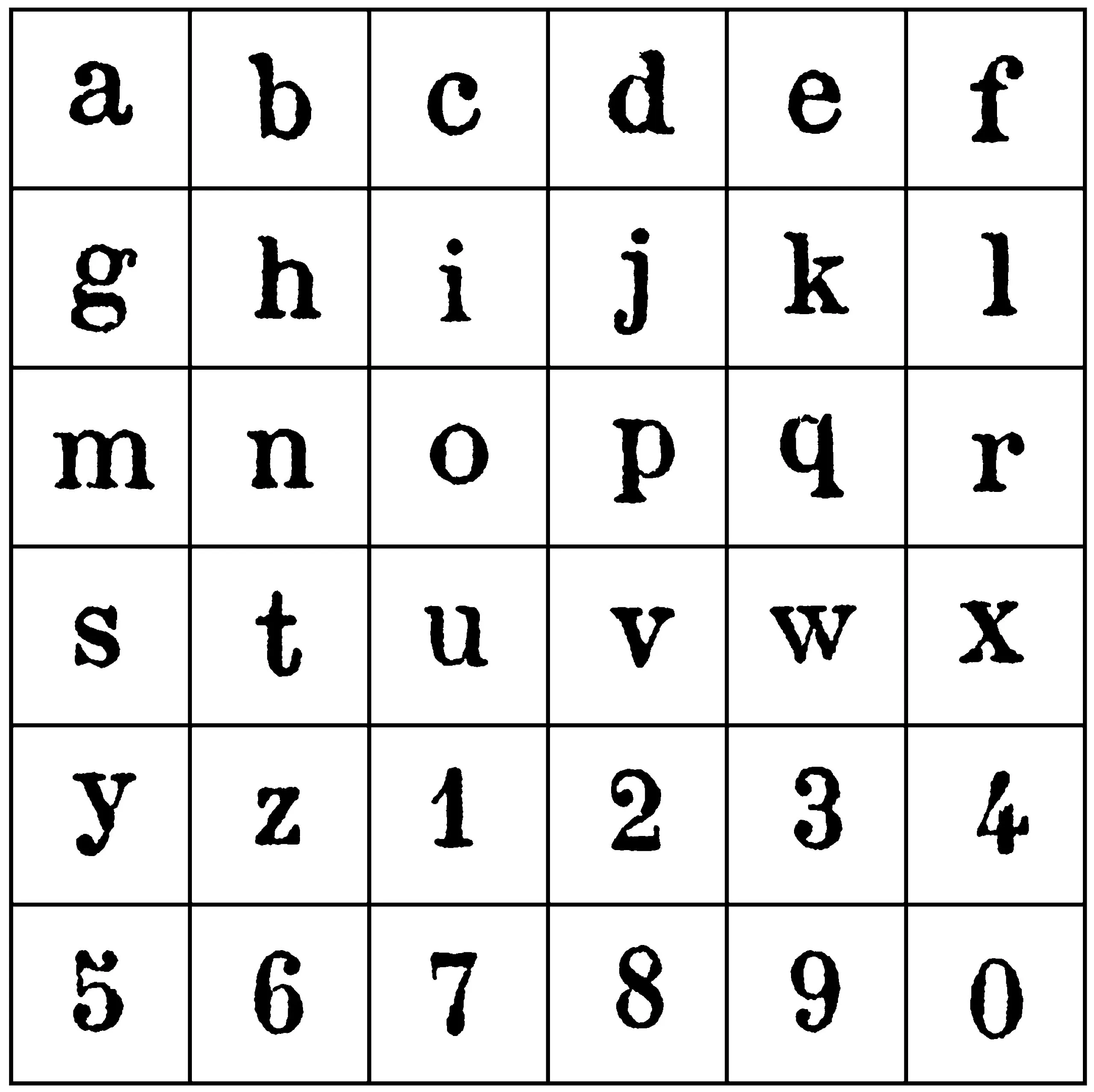 Artemio - Set di francobolli alfabeto maiuscolo grassetto beige