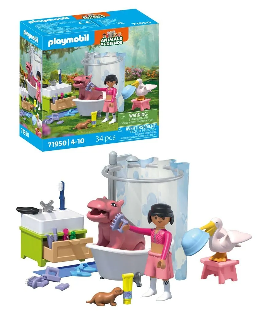 PLAYMOBIL Bagnetto degli Animali: Divertimento e Cura per i Tuoi Piccoli Amici