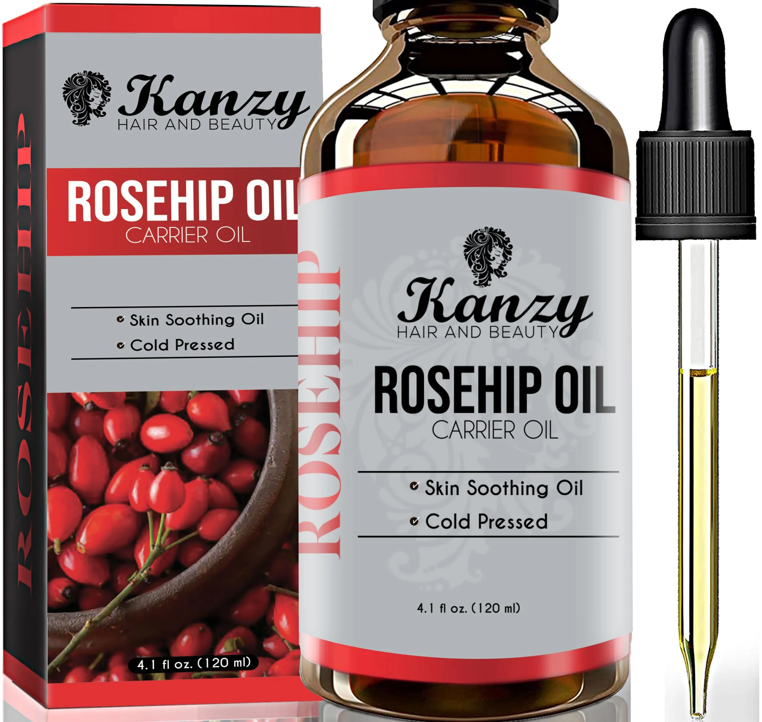 Kanzy Olio di Jojoba Biologico e Rosa Mosqueta: Nutrimento Completo per Viso, Corpo e Capelli
