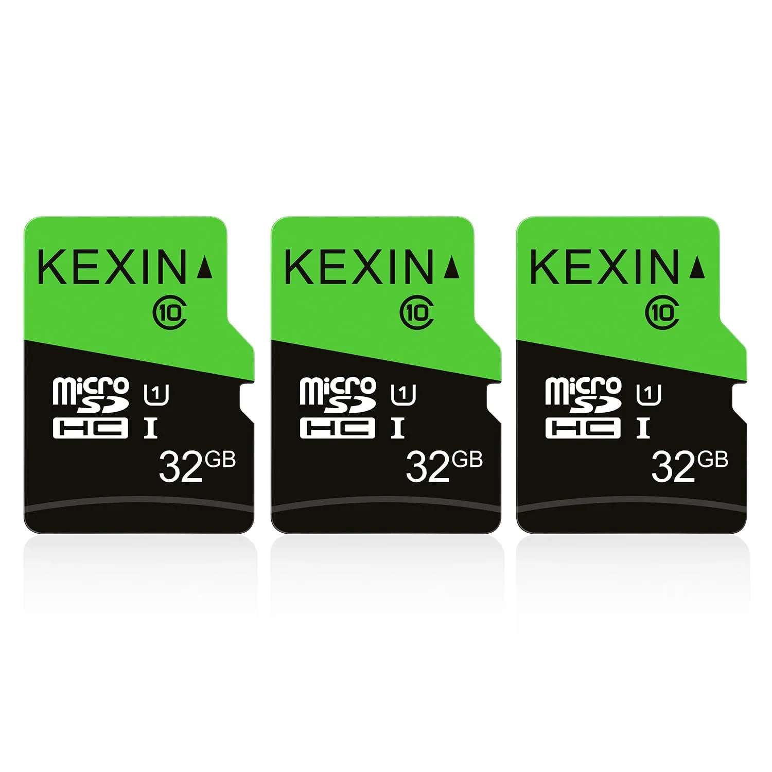 KEXIN Micro SD 32GB - Confezione da 3 Schede di Memoria microSDHC con Adattatore SD