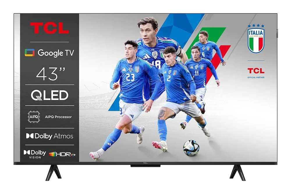 TCL 43P79K: Smart TV QLED 4K Ultra HD da 43 Pollici con Google TV