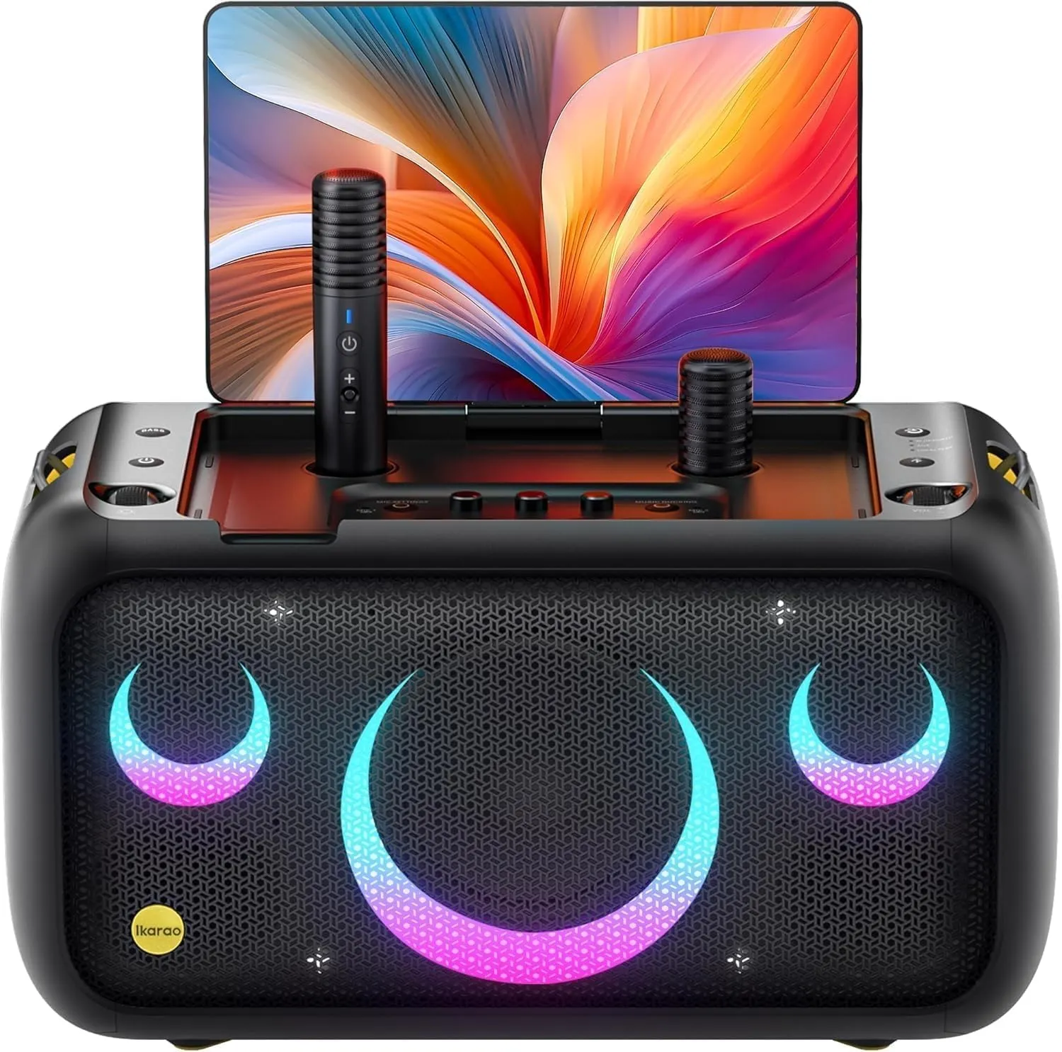 Ikarao Break X1 Macchina Karaoke con Schermo Touch 13,3", Altoparlante Bluetooth 800W