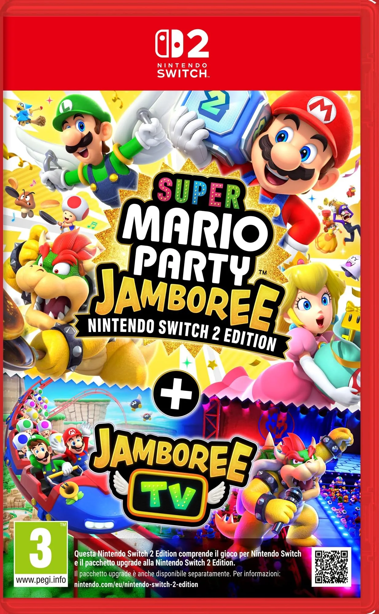 Super Mario Party Jamboree - Nintendo Switch 2 Edition + Jamboree TV - Ed. Italiana - Versione su scheda