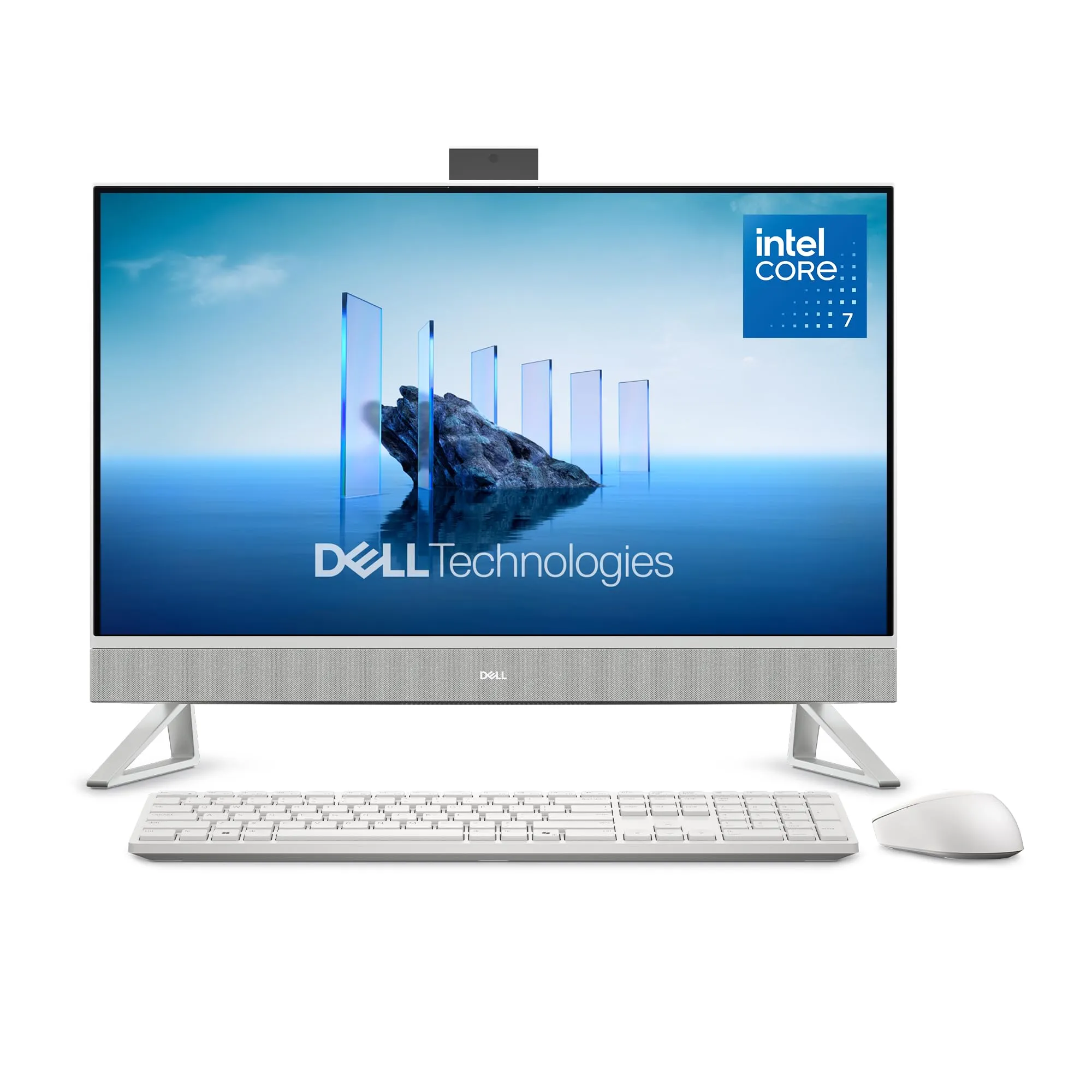 Dell All-in-One Desktop 27 FHD - Intel Core 7, 16GB RAM, 1TB SSD, Bianco