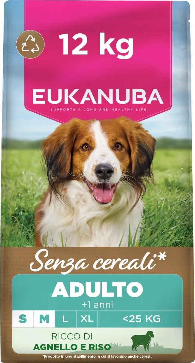 Eukanuba Grain Free Agnello Taglia Media e Piccola - 12kg