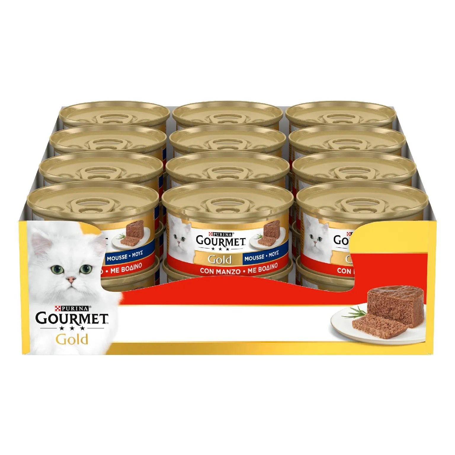 Gourmet Gold Mousse con Manzo - 24 x 85g