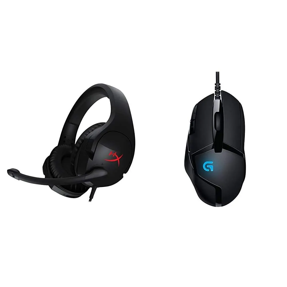 Bundle HyperX Cloud Stinger Cuffie Gaming Nere e Logitech G402 Hyperion Fury Mouse Gaming