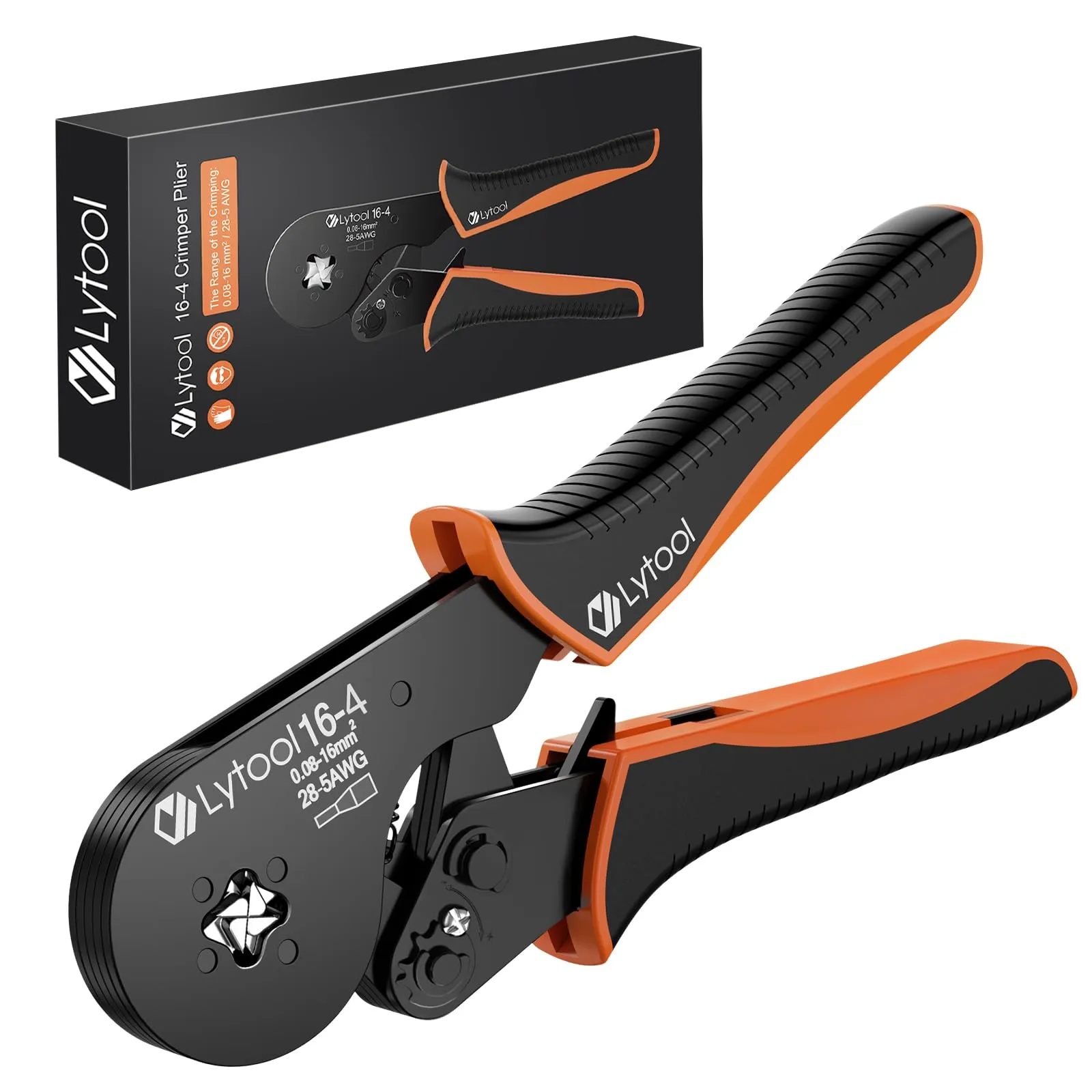 Pinza Crimpatrice a Quattro Lati Lytool per Puntalini Doppi Elettrici 0.08-16 mm²