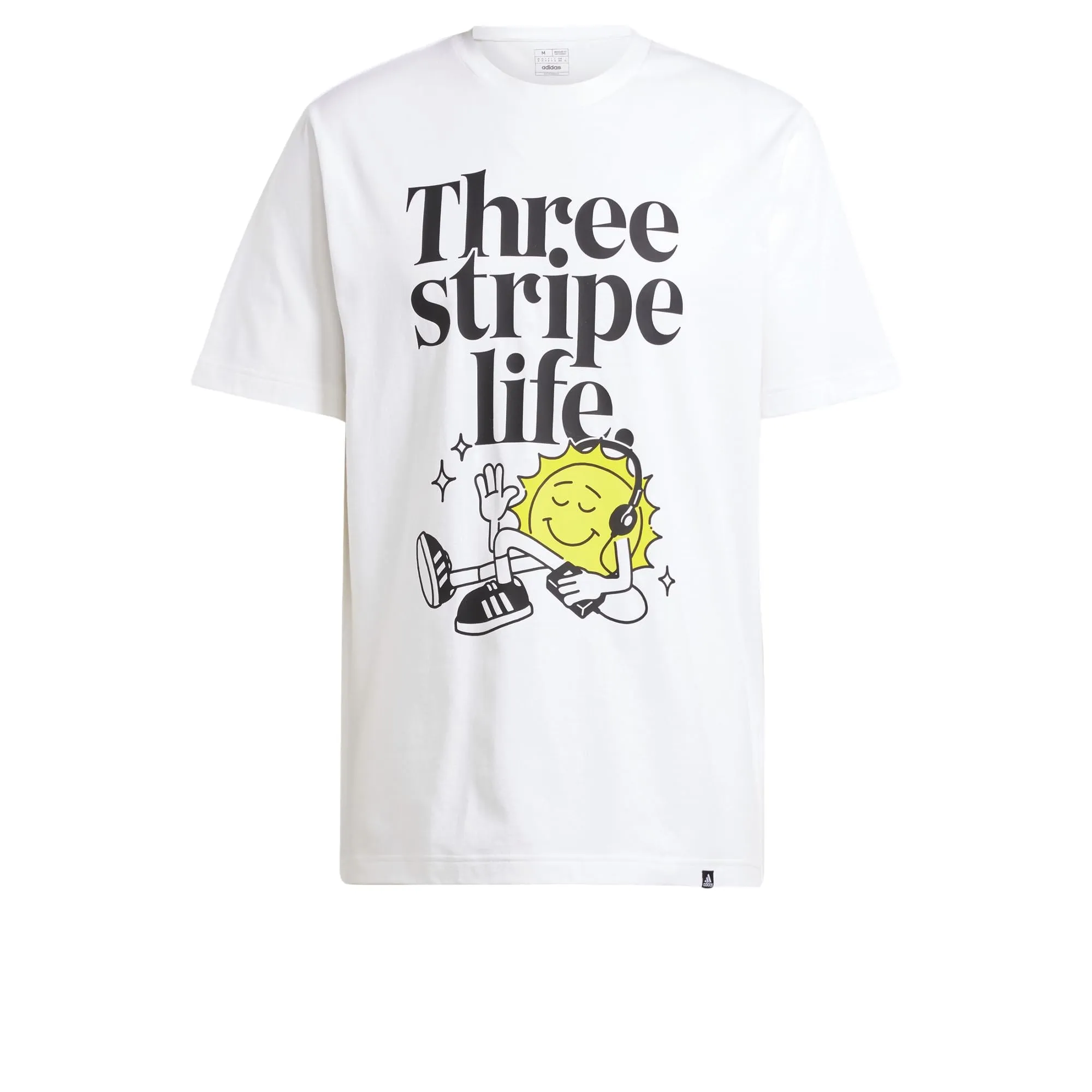 Adidas Maglietta Uomo Positivity Graphic Tee White