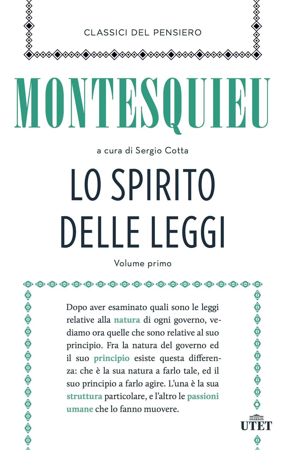 Lo spirito delle leggi, 2 volumi