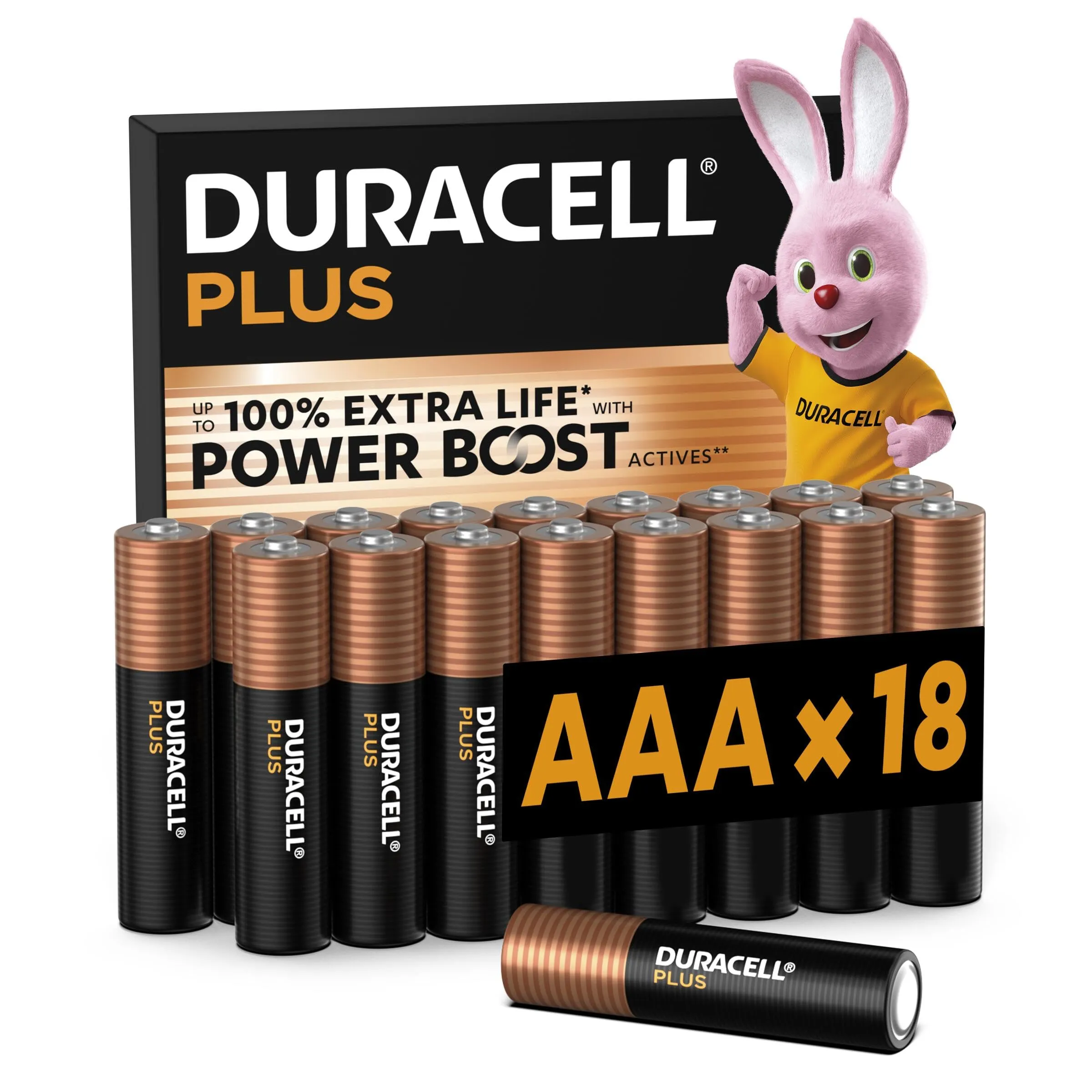 Duracell Plus AAA - Pacco da 18 Pile Alcaline