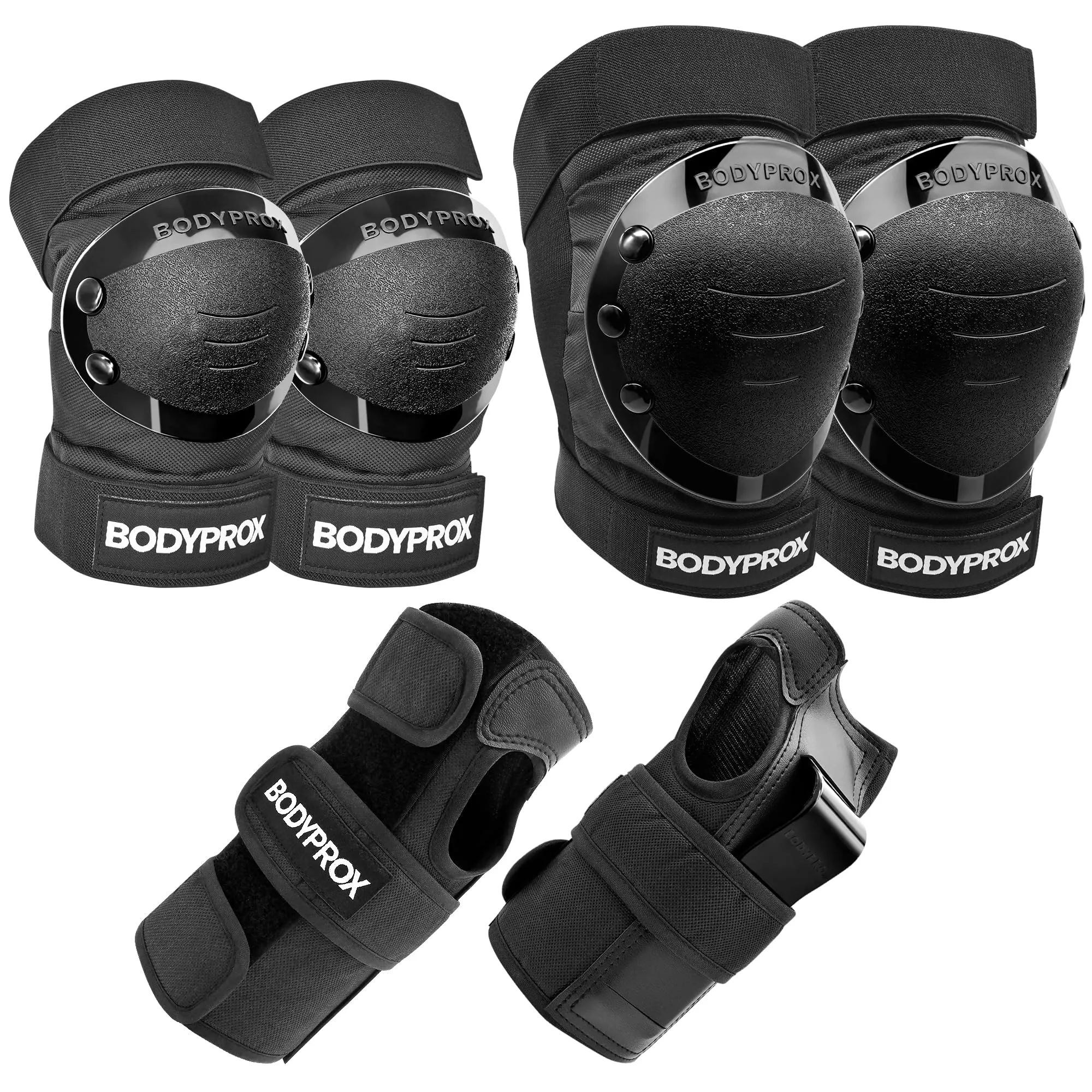Set Protezioni BODYPROX per Pattinaggio, Skateboard, Roller Derby e BMX - Taglia S