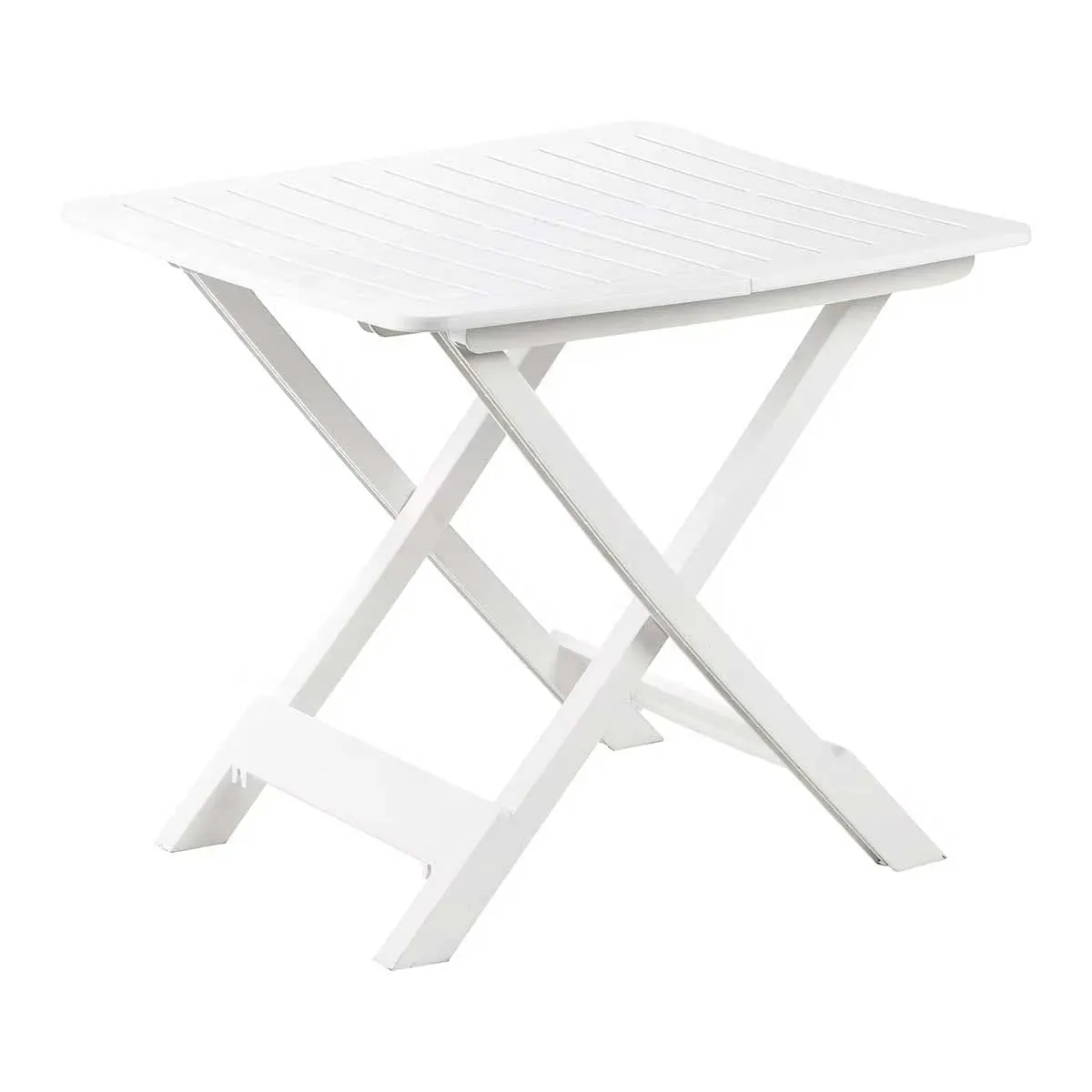 vidaXL Tavolo da Giardino Pieghevole Bianco