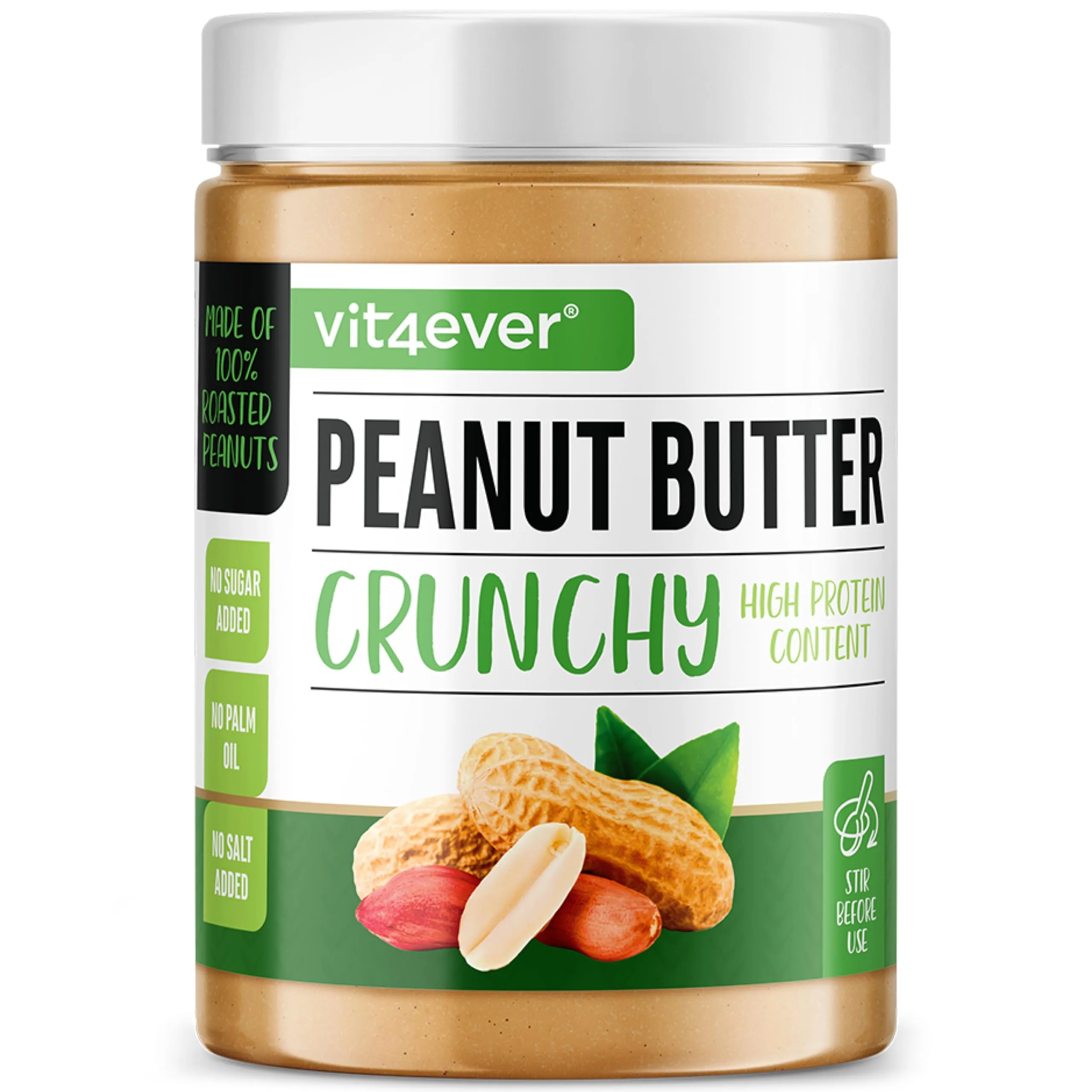 Burro di Arachidi Croccante Naturale 1kg - Vit4ever Sports