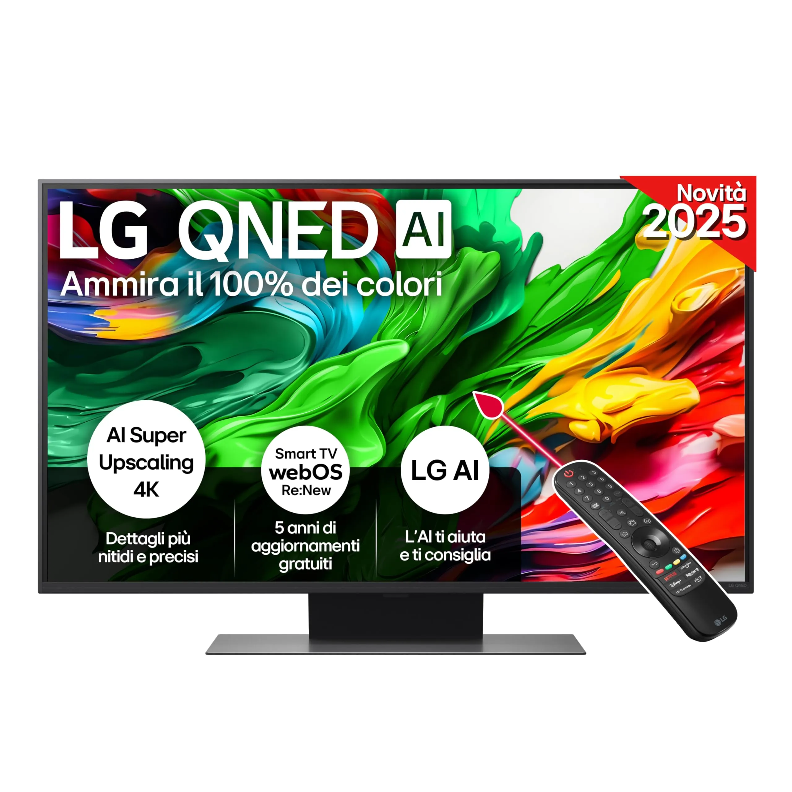 LG QNED evo AI QNED86 43 pollici 4K Smart TV 2025