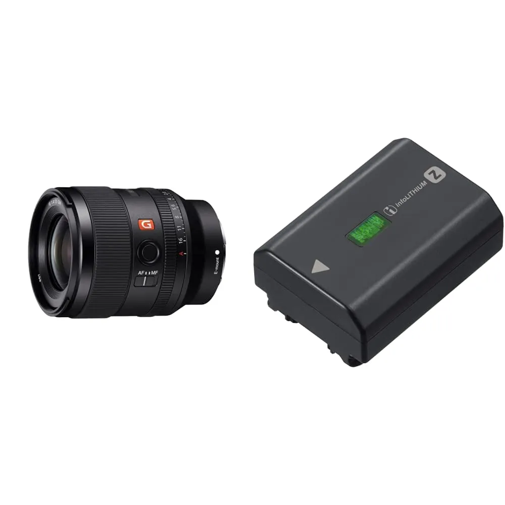 Sony SEL-35F14GM e Batteria NP-FZ100: Kit Obiettivo e Alimentazione per Fotografi Esigenti