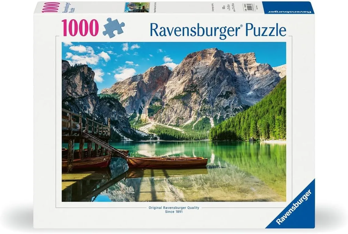 Ravensburger 12000363 - Lago di Prager Alto Adige - puzzle 1000 pezzi