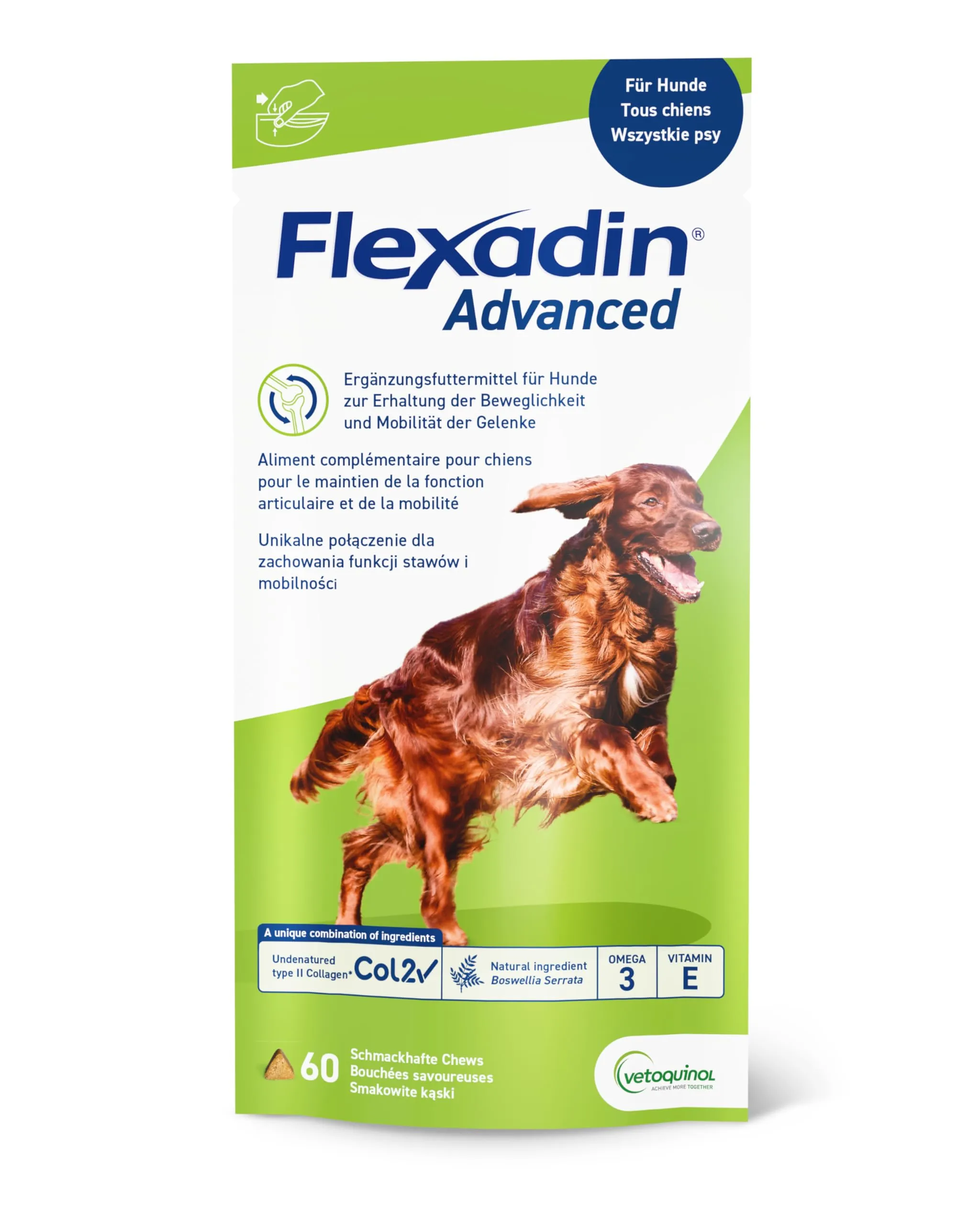 Flexadin Advanced Snack per Cani - 60 Compresse Masticabili