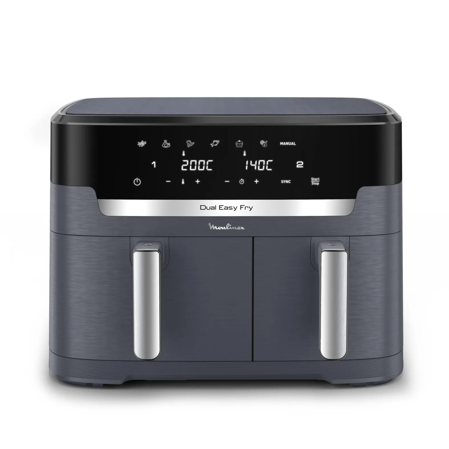 Moulinex Dual Easy Fry XXL - Friggitrice ad Aria a Doppio Cestello