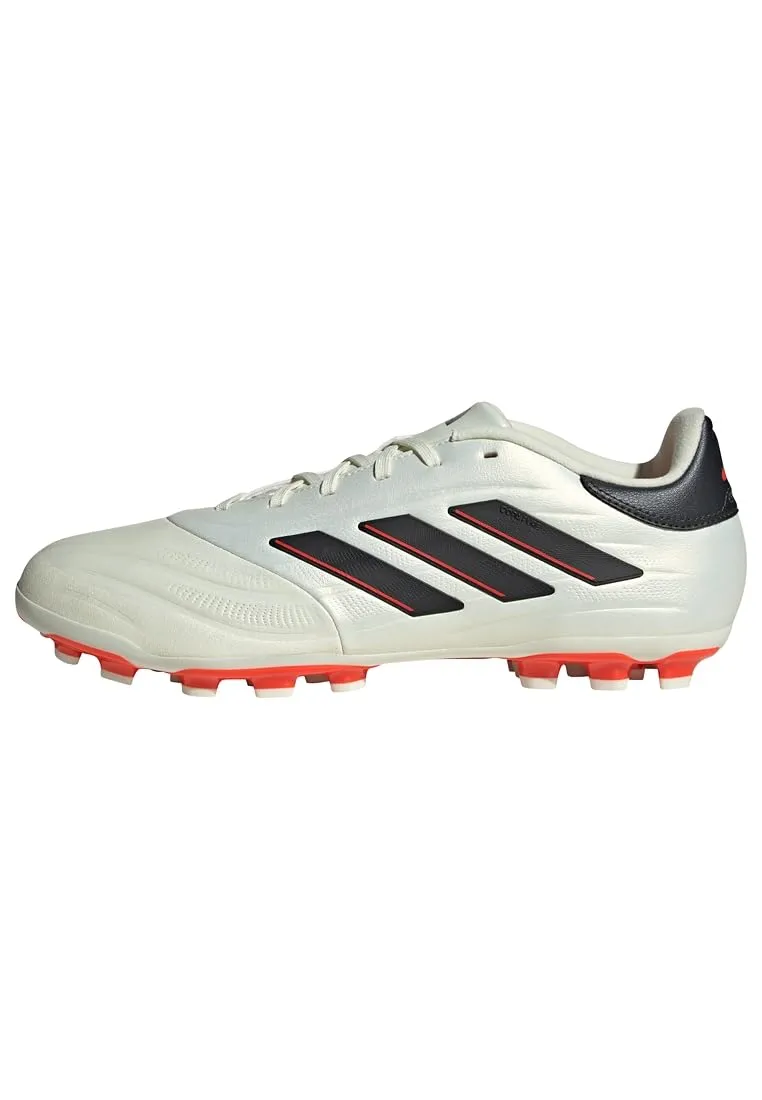 adidas Copa Pure II League AG - Scarpini da Calcio Unisex Adulto - Avorio/Nero/Rosso Solare