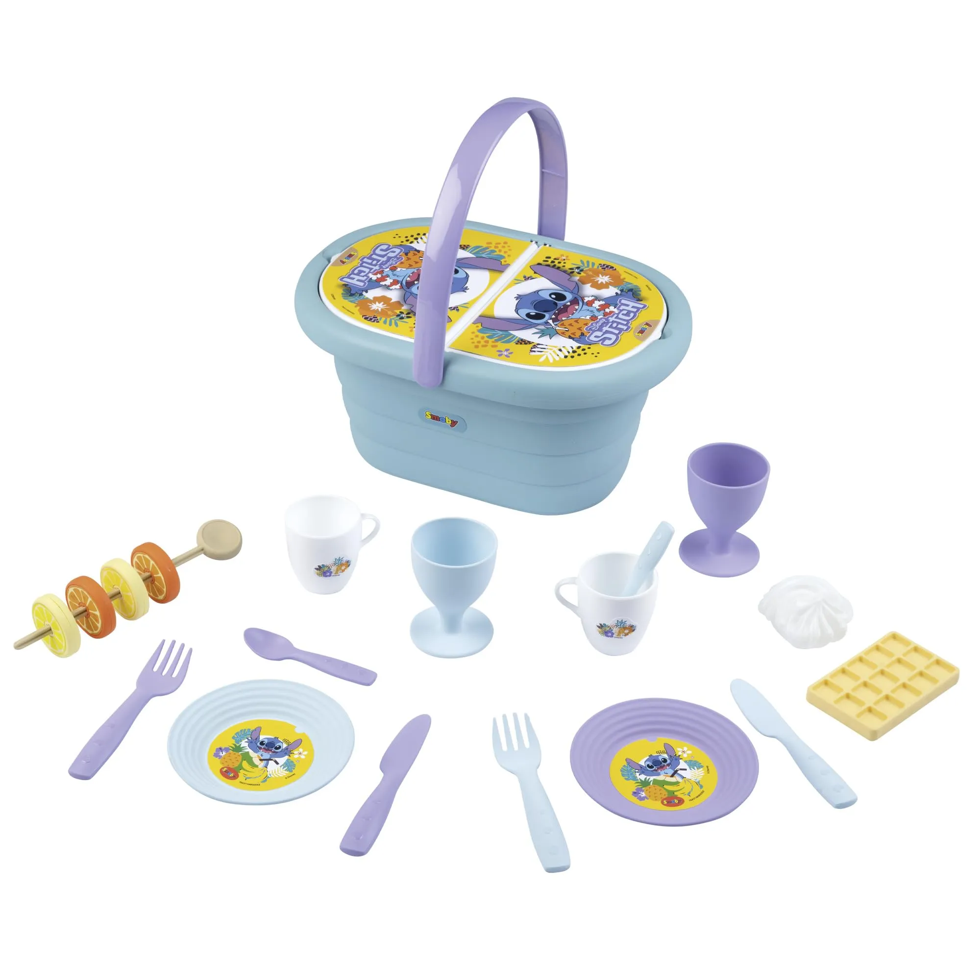 Smoby - Cestino da picnic Stitch con 19 Accessori