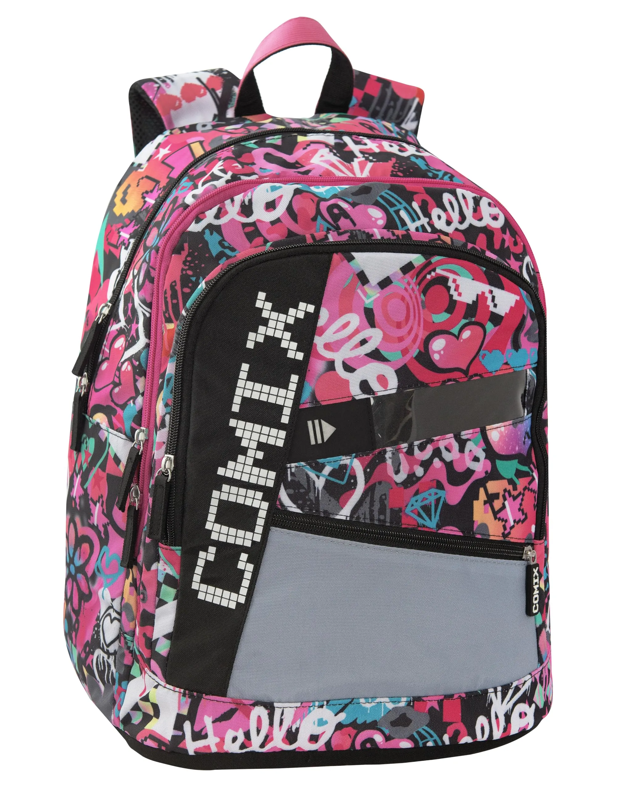 Comix BRIGHT - Zaino Scuola LED Personalizzabile